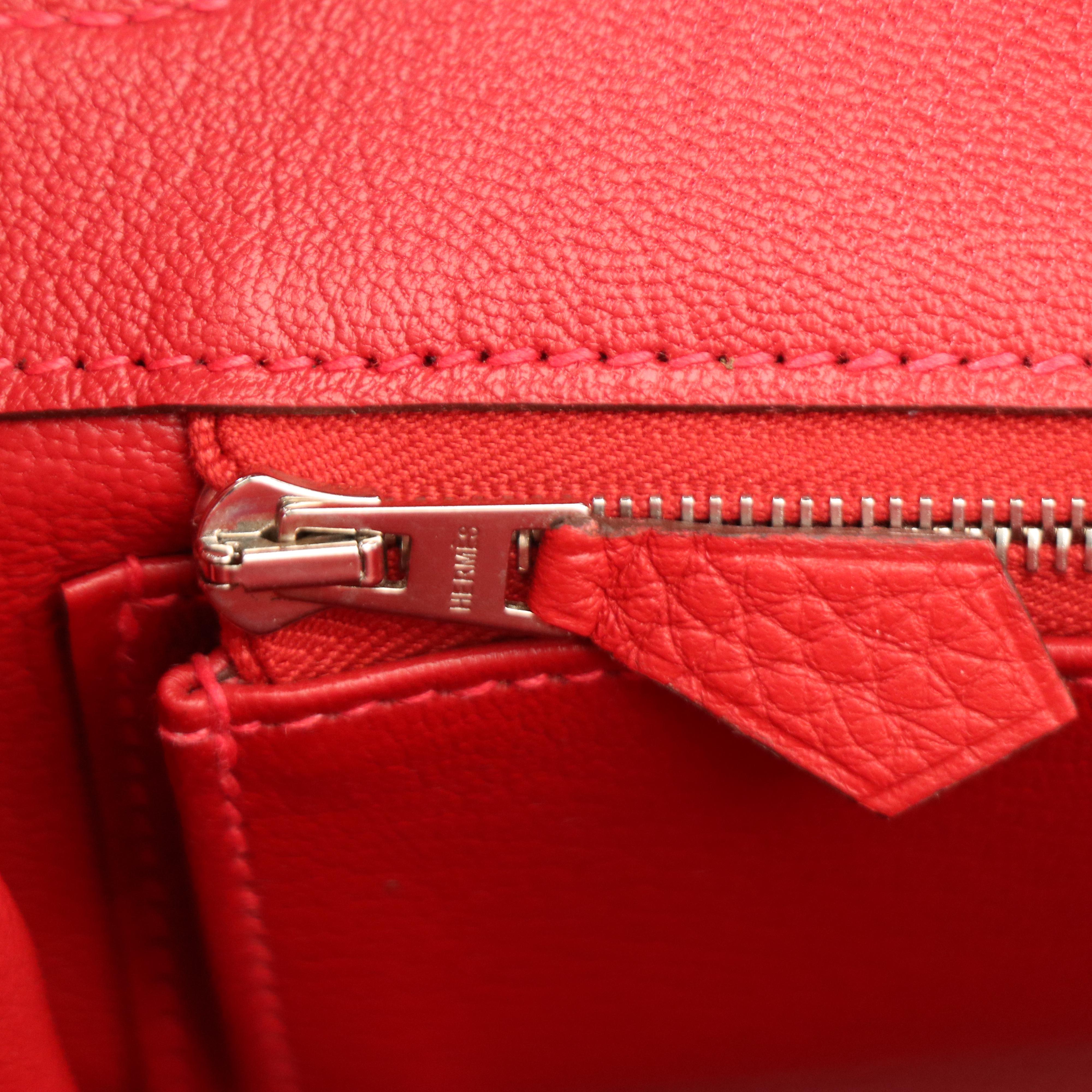 Hermès Birkin 35 Satchel in Red Togo Leather
