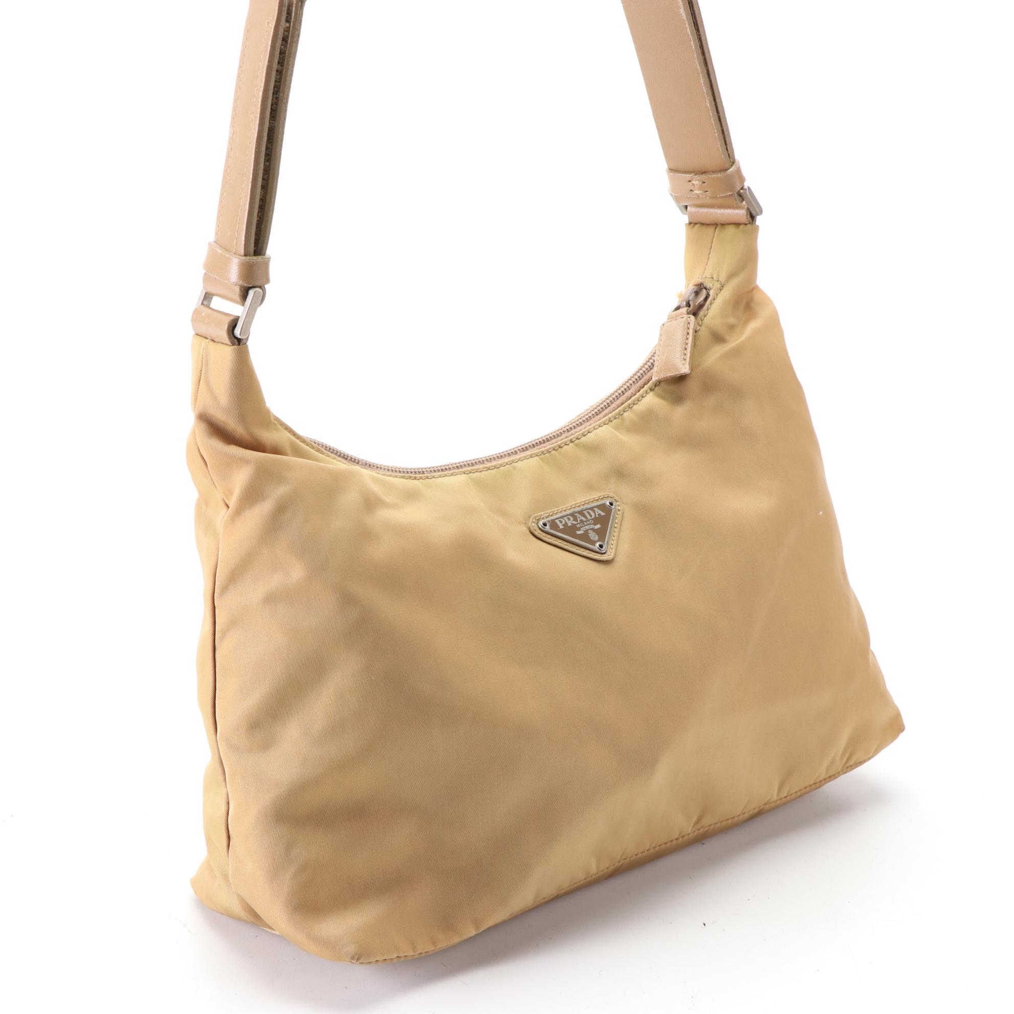 Prada Shoulder Bag in Tessuto Nylon and Leather