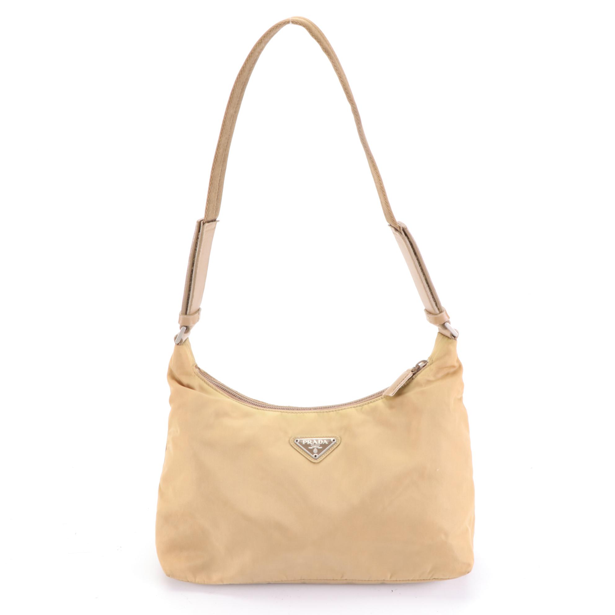 Prada Shoulder Bag in Tessuto Nylon and Leather