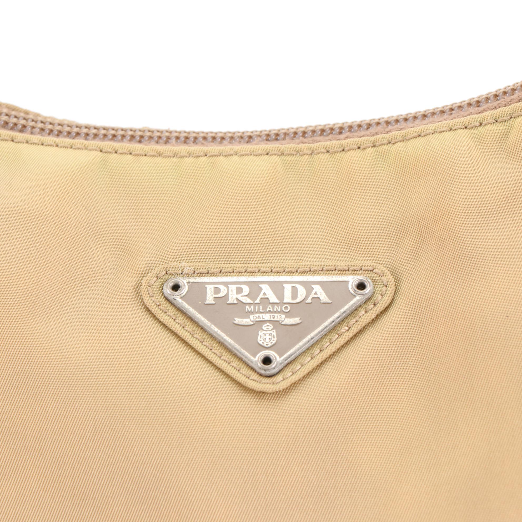 Prada Shoulder Bag in Tessuto Nylon and Leather