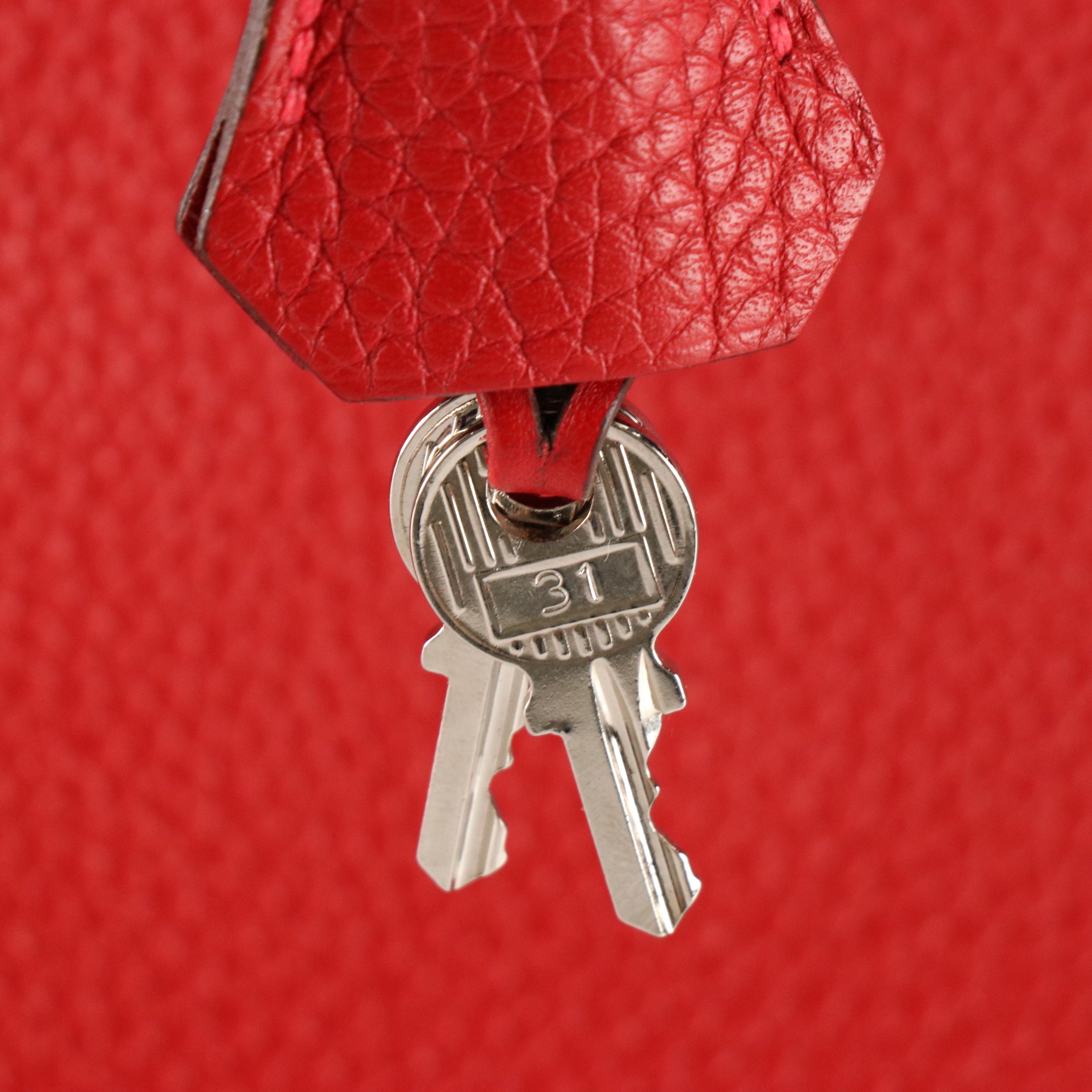 Hermès Birkin 35 Satchel in Red Togo Leather