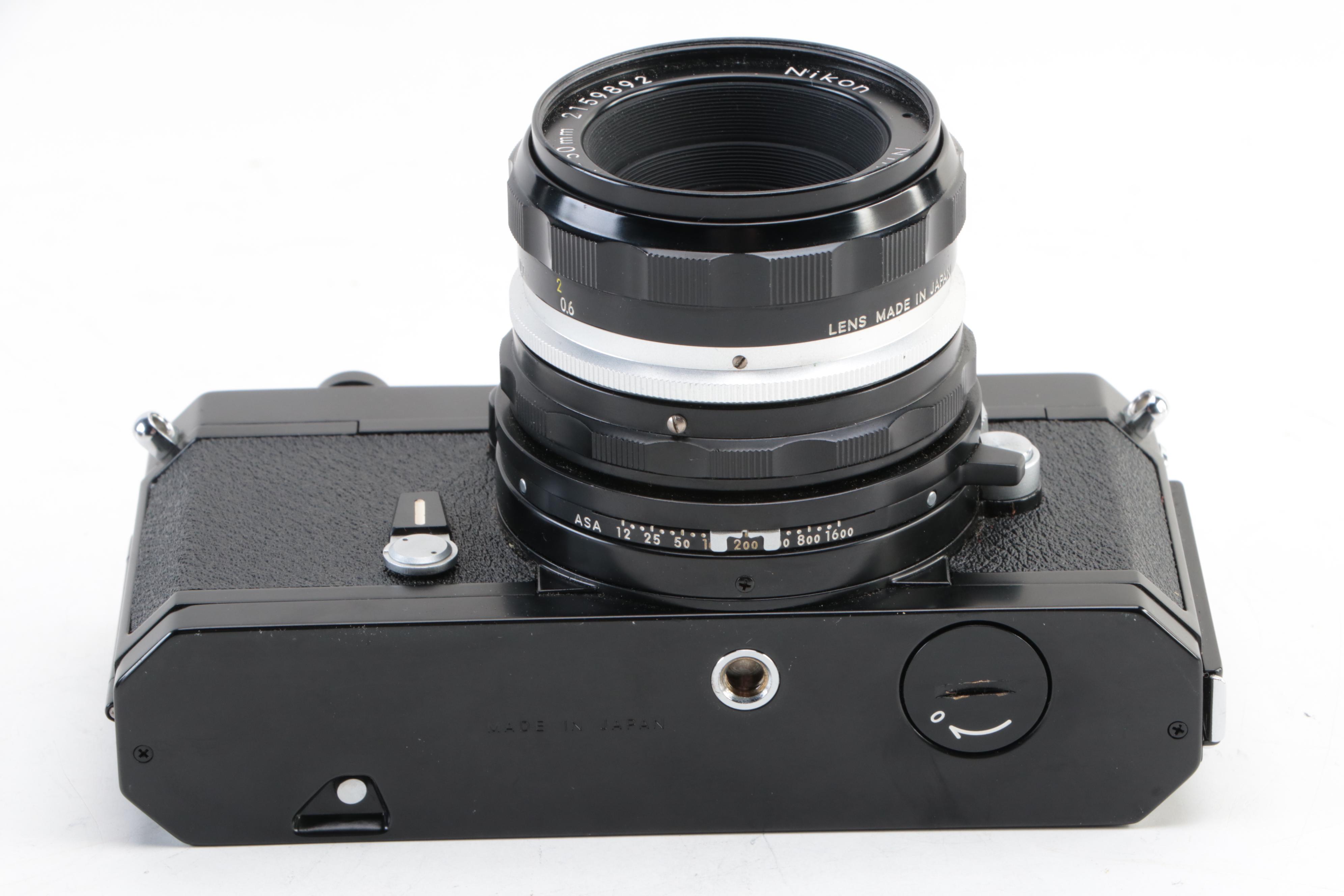 Nikon Nikkormat 35 mm SLR Camera with Case, Mid-20th Century