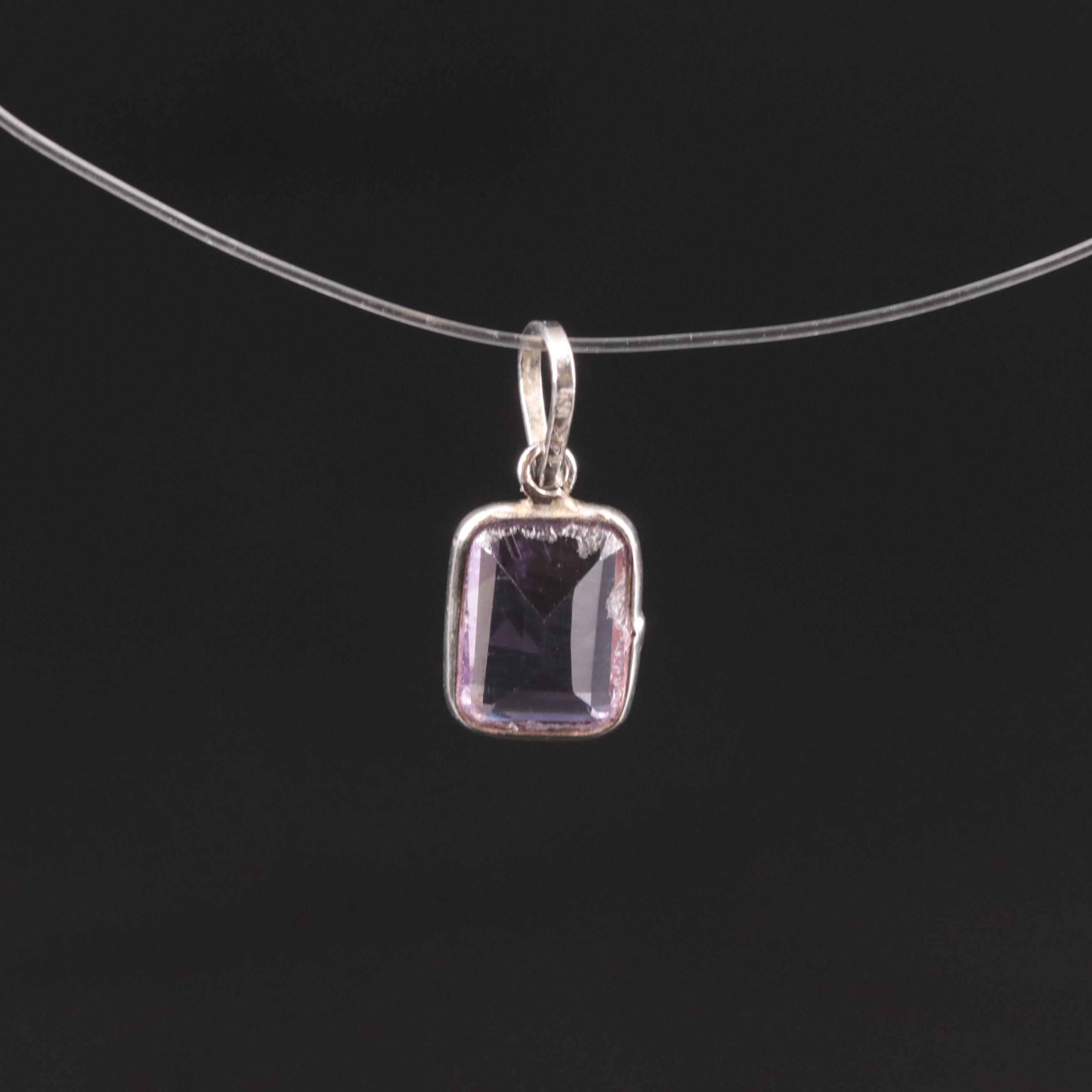14K Amethyst Pendant