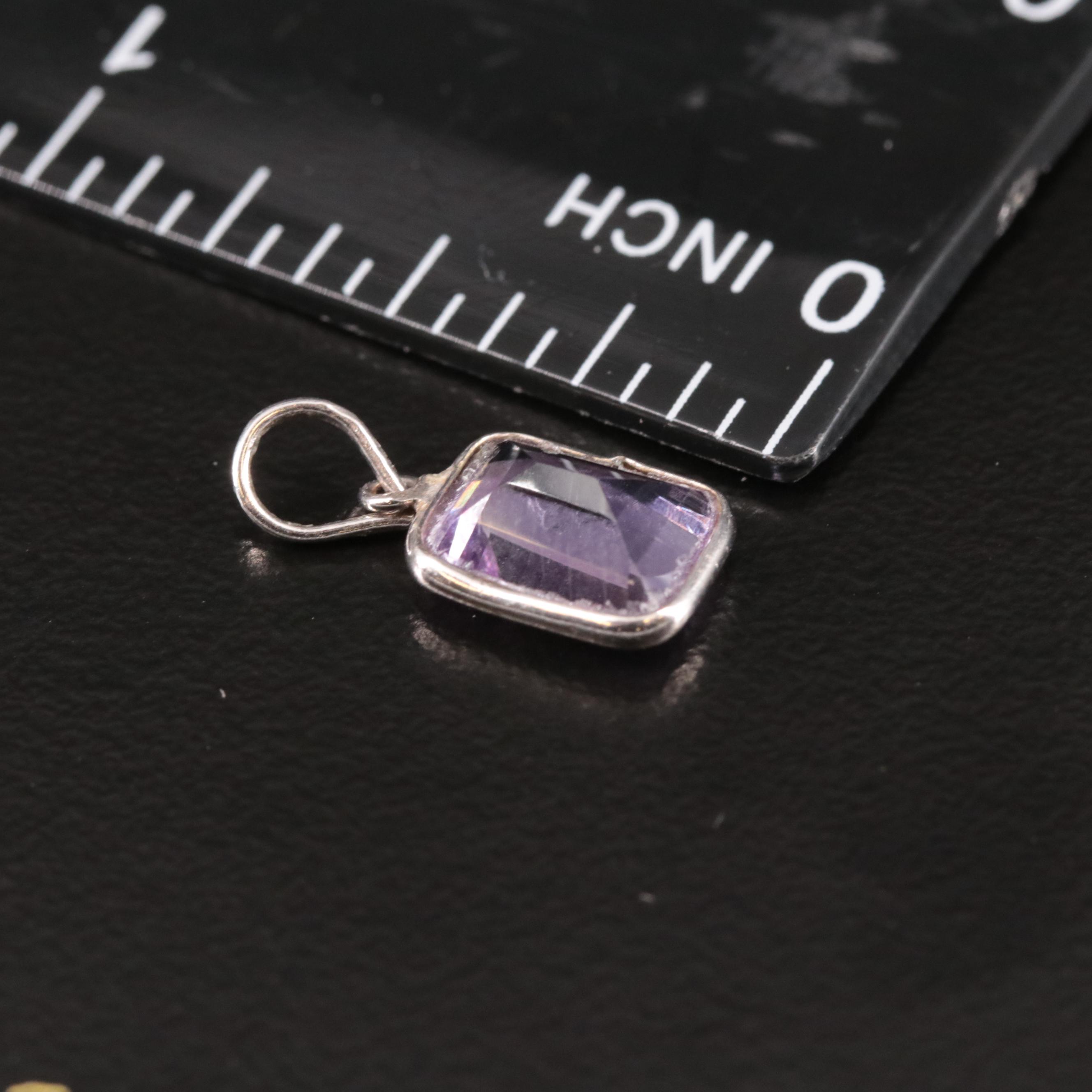 14K Amethyst Pendant