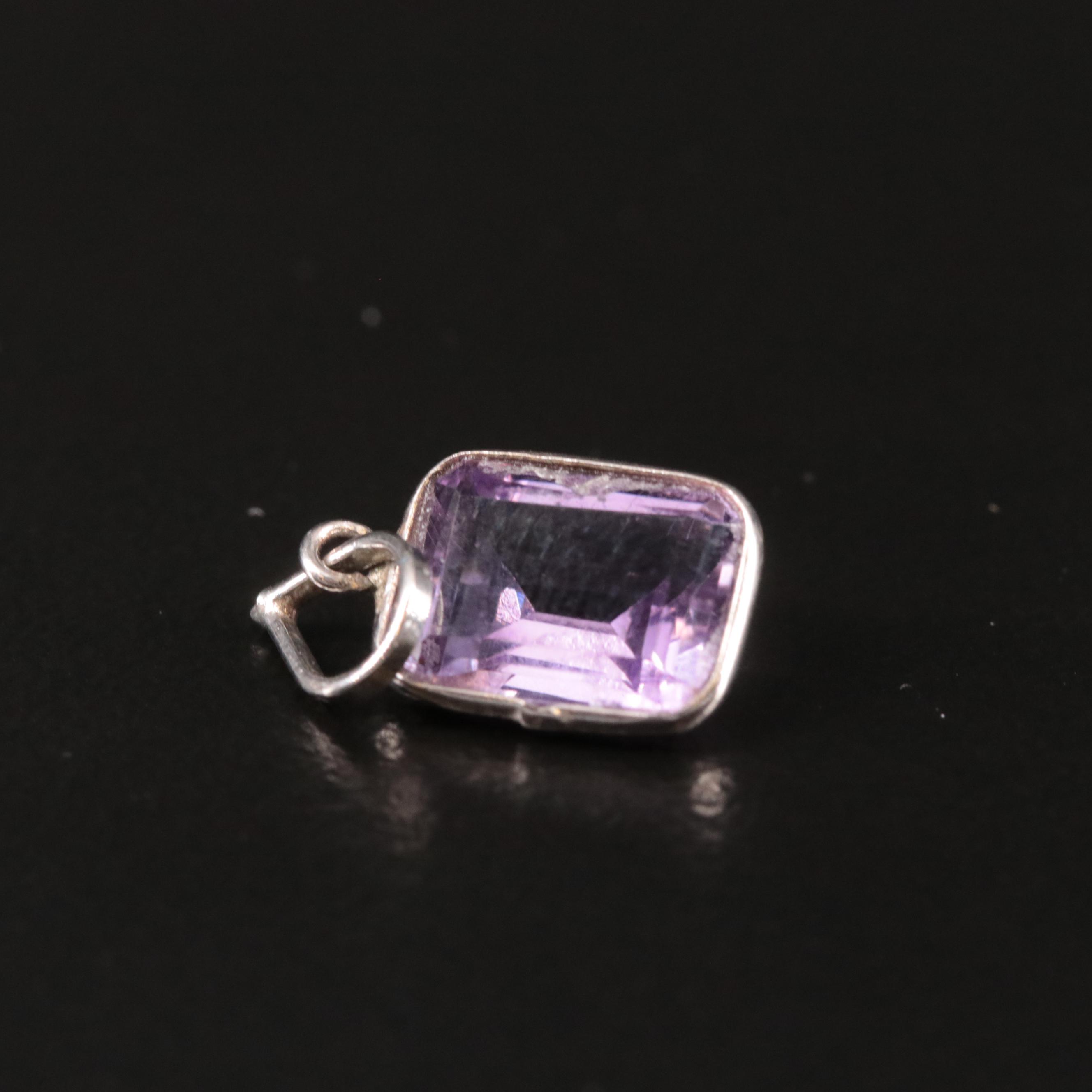 14K Amethyst Pendant