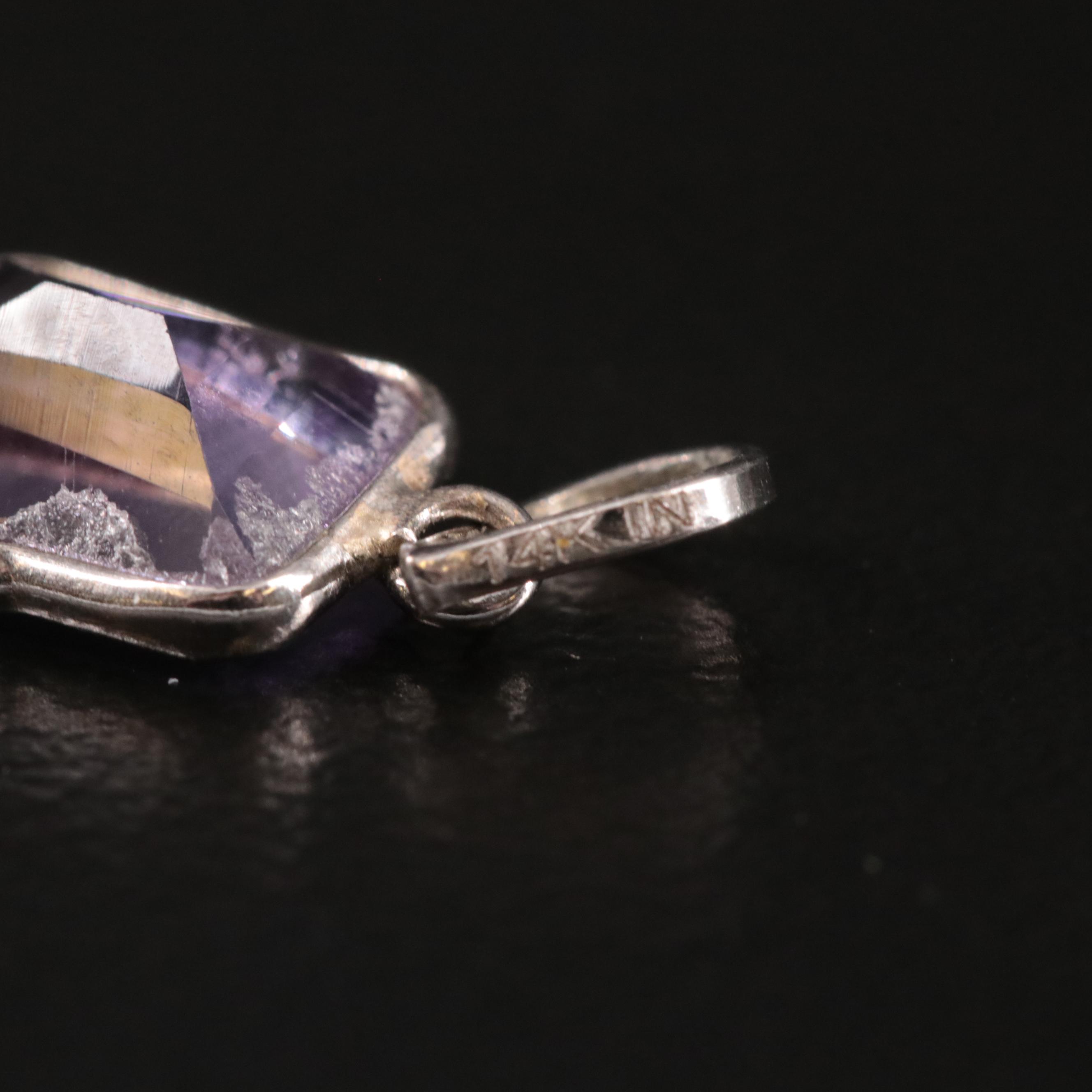 14K Amethyst Pendant