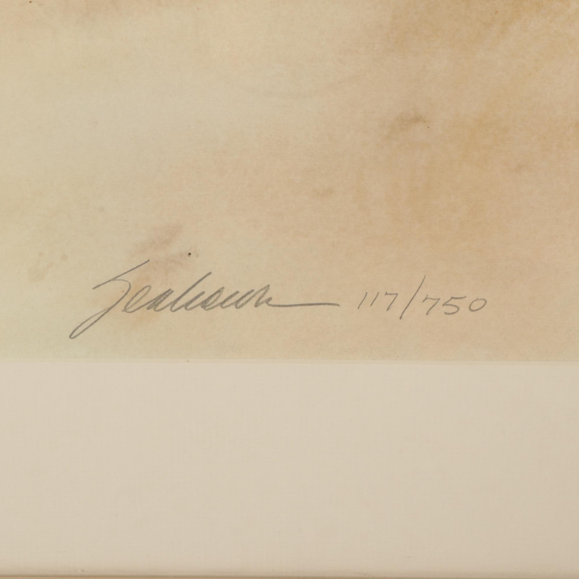 Bert Seabourn Offset Lithograph "Spirit Cardinal," Late 20th Century