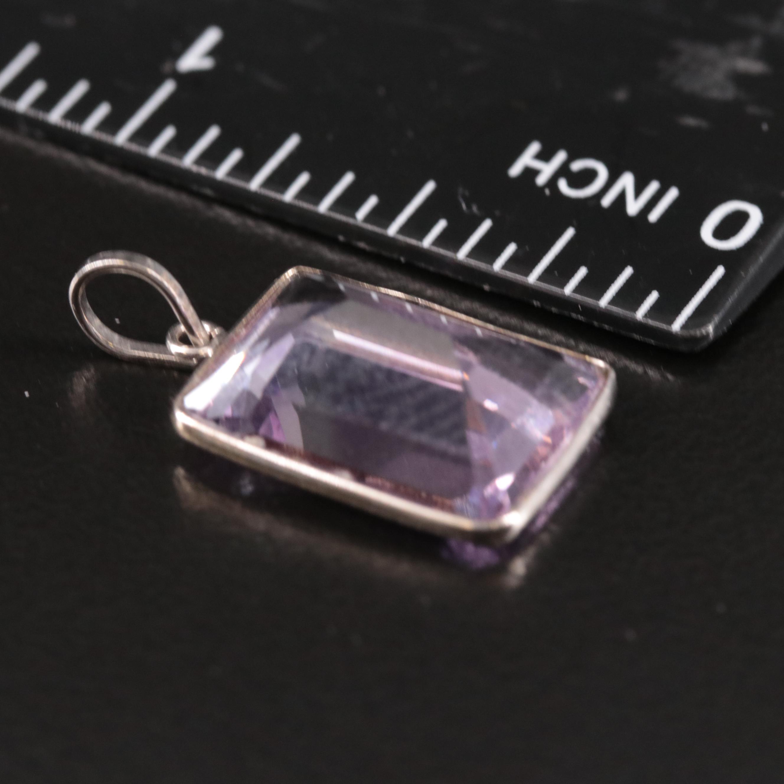 14K Amethyst Pendant