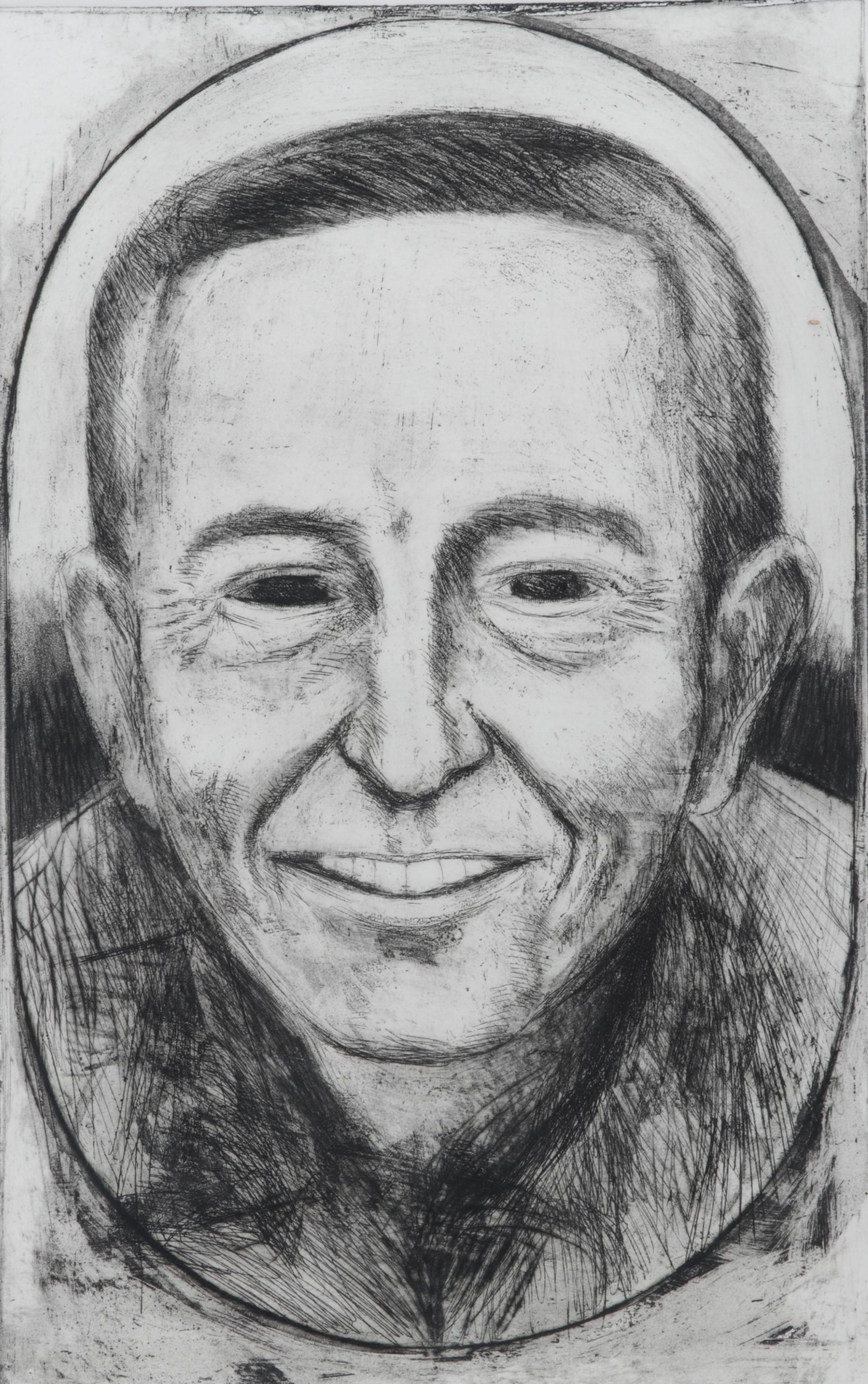 Sidney Chafetz Etching "John Cheever," 1982