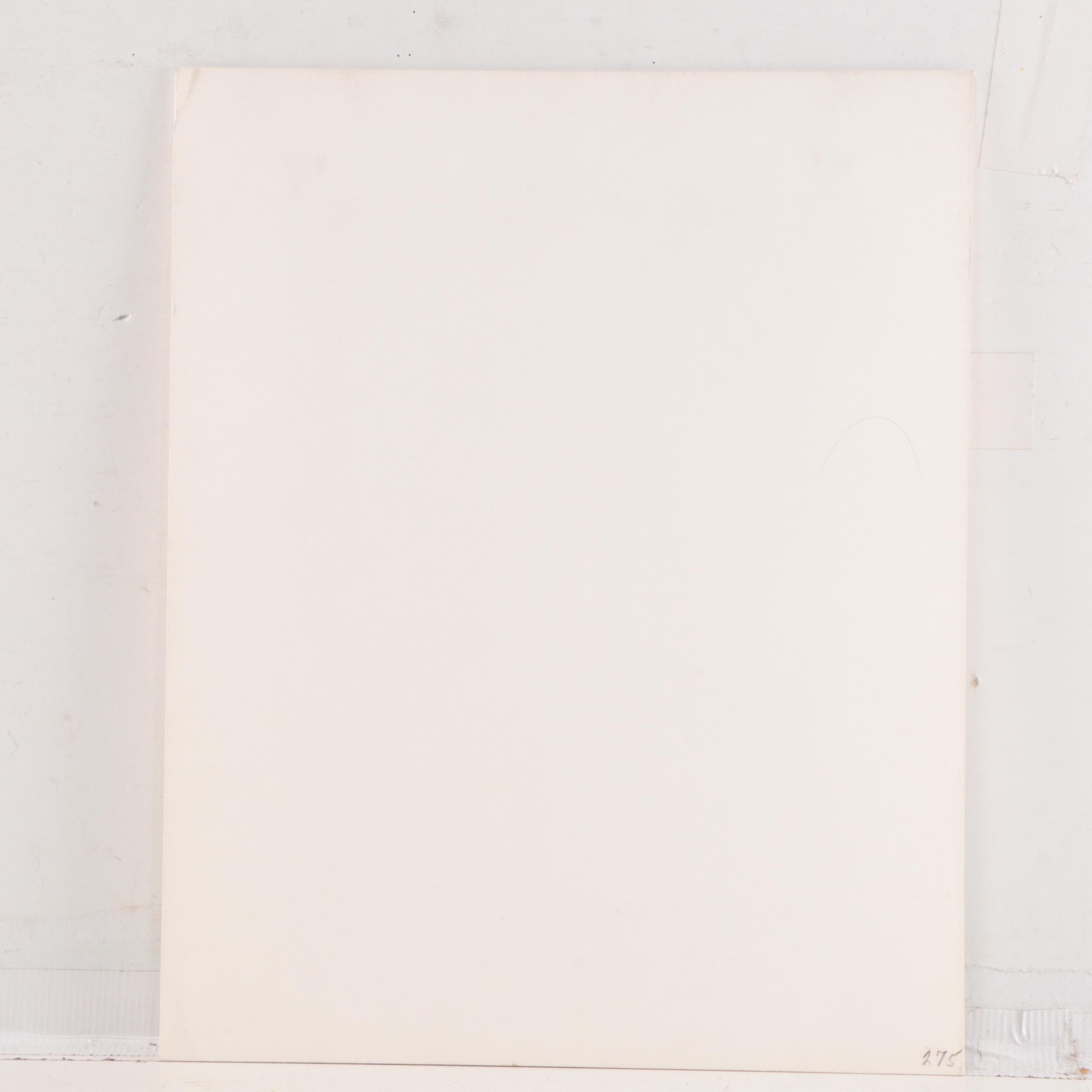 Charles Locke Lithograph "Intermission," Mid-20th Century