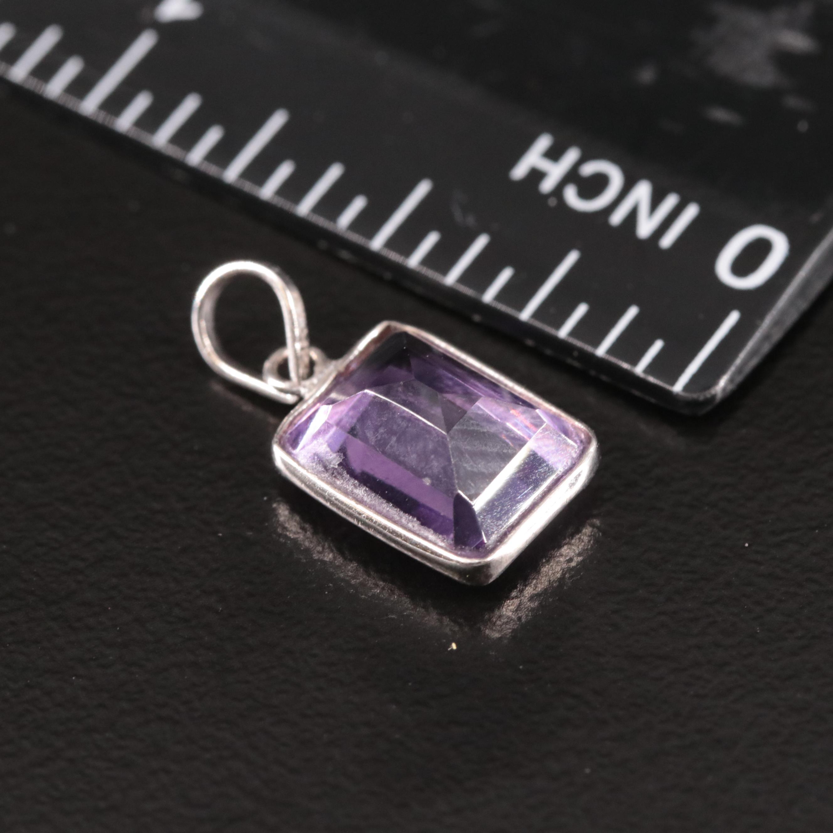 14K Amethyst Pendant