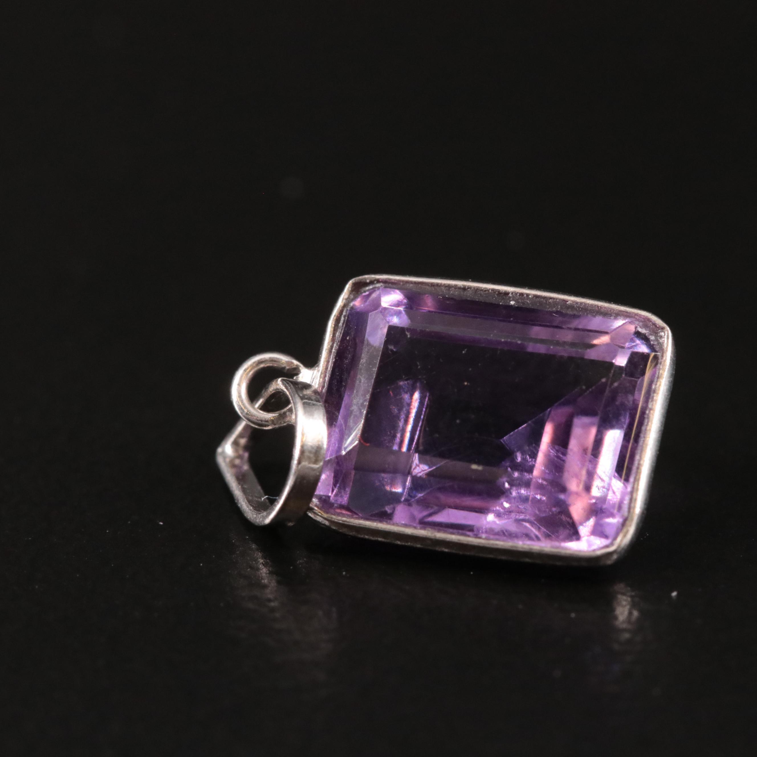 14K Amethyst Pendant