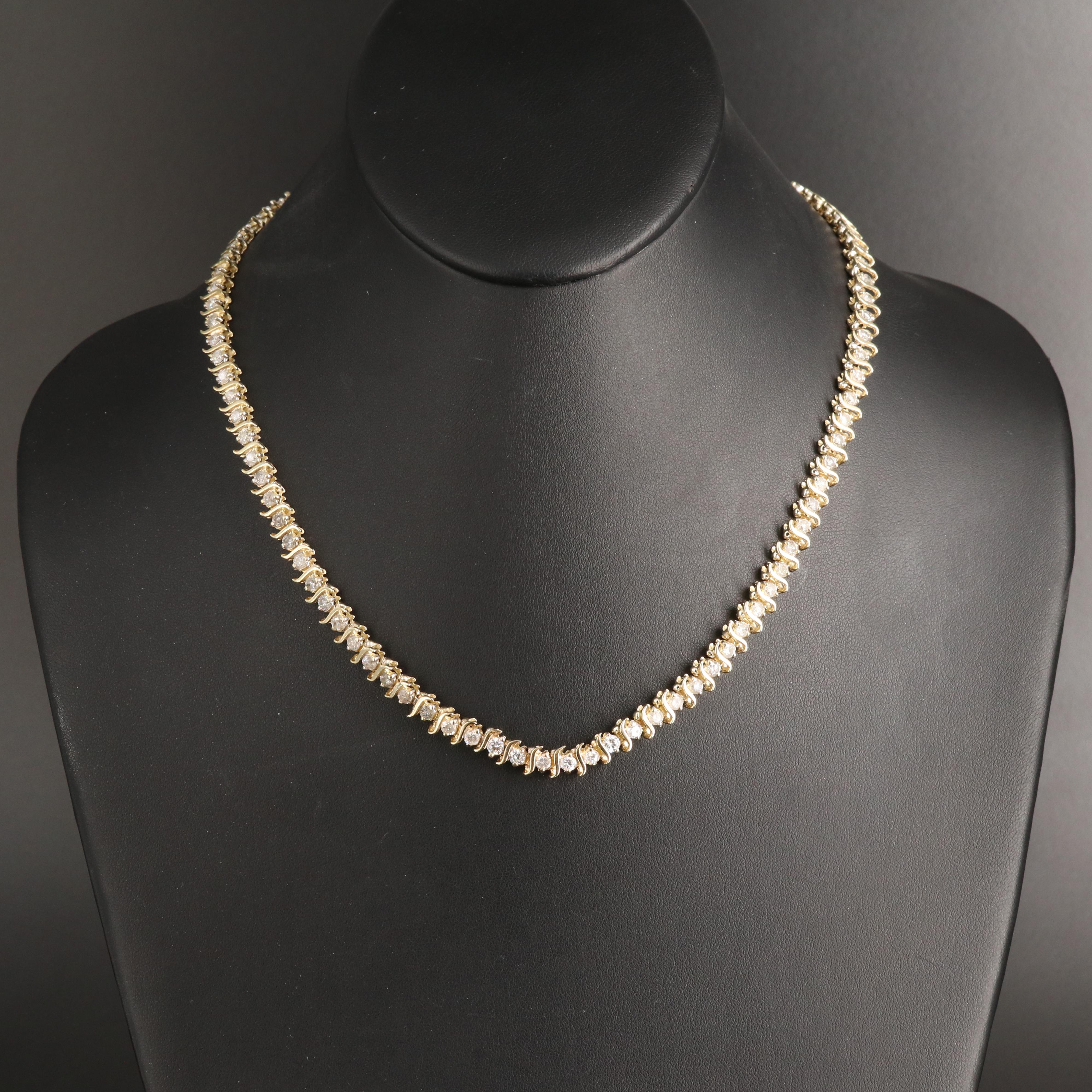 10K 7.35 CTW Diamond Necklace