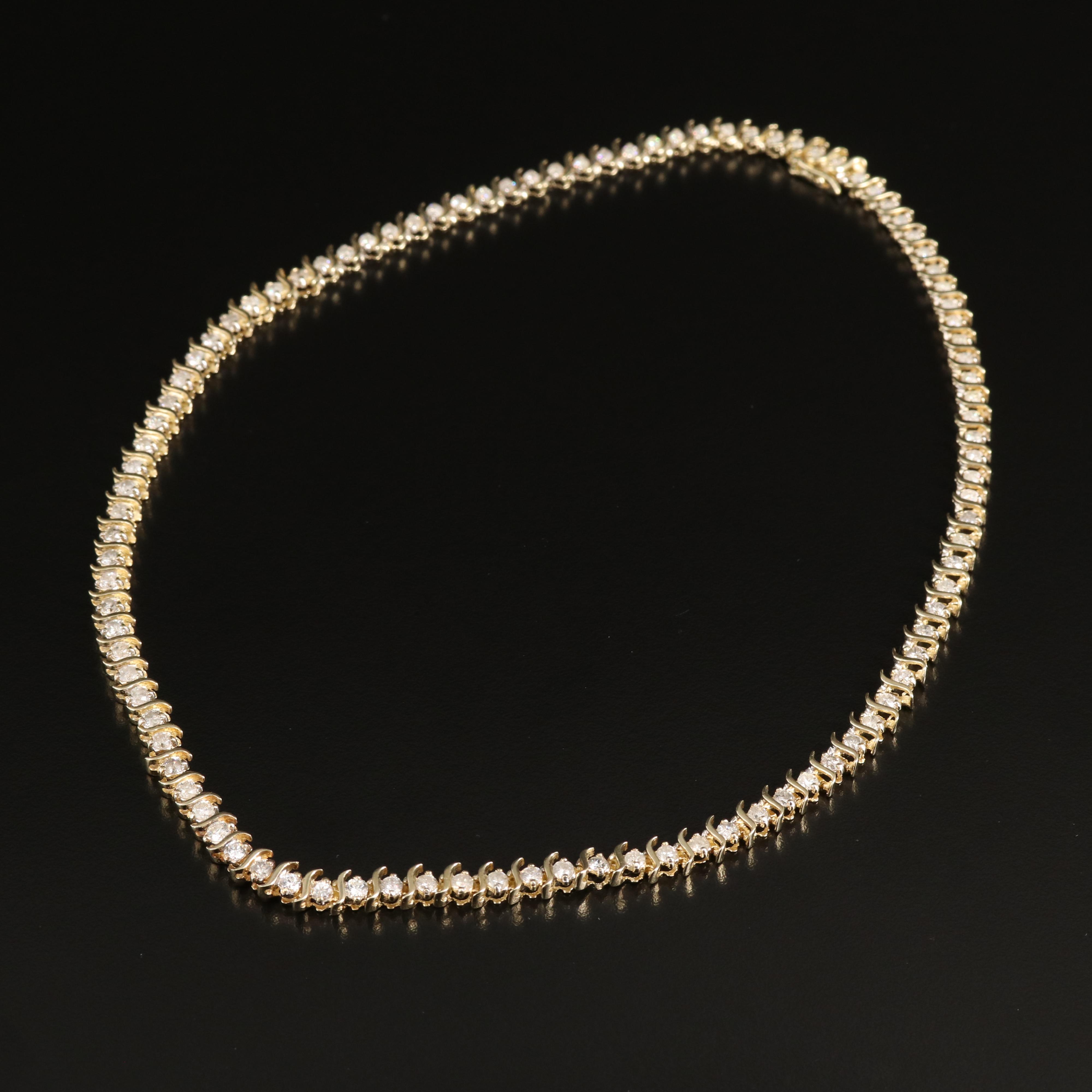 10K 7.35 CTW Diamond Necklace