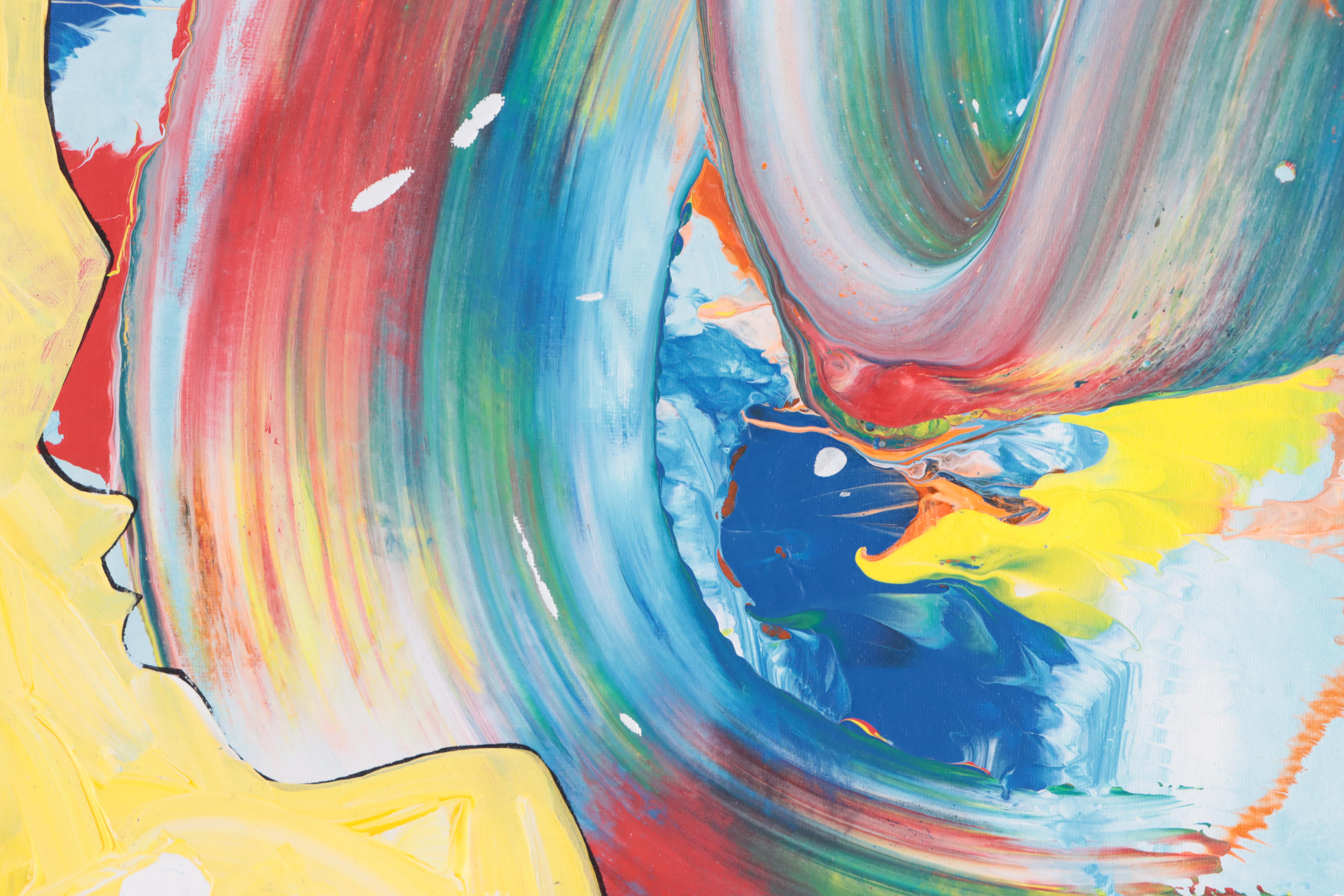 Abiola Idowu Mixed Media Painting "Arise & Shine," 2022