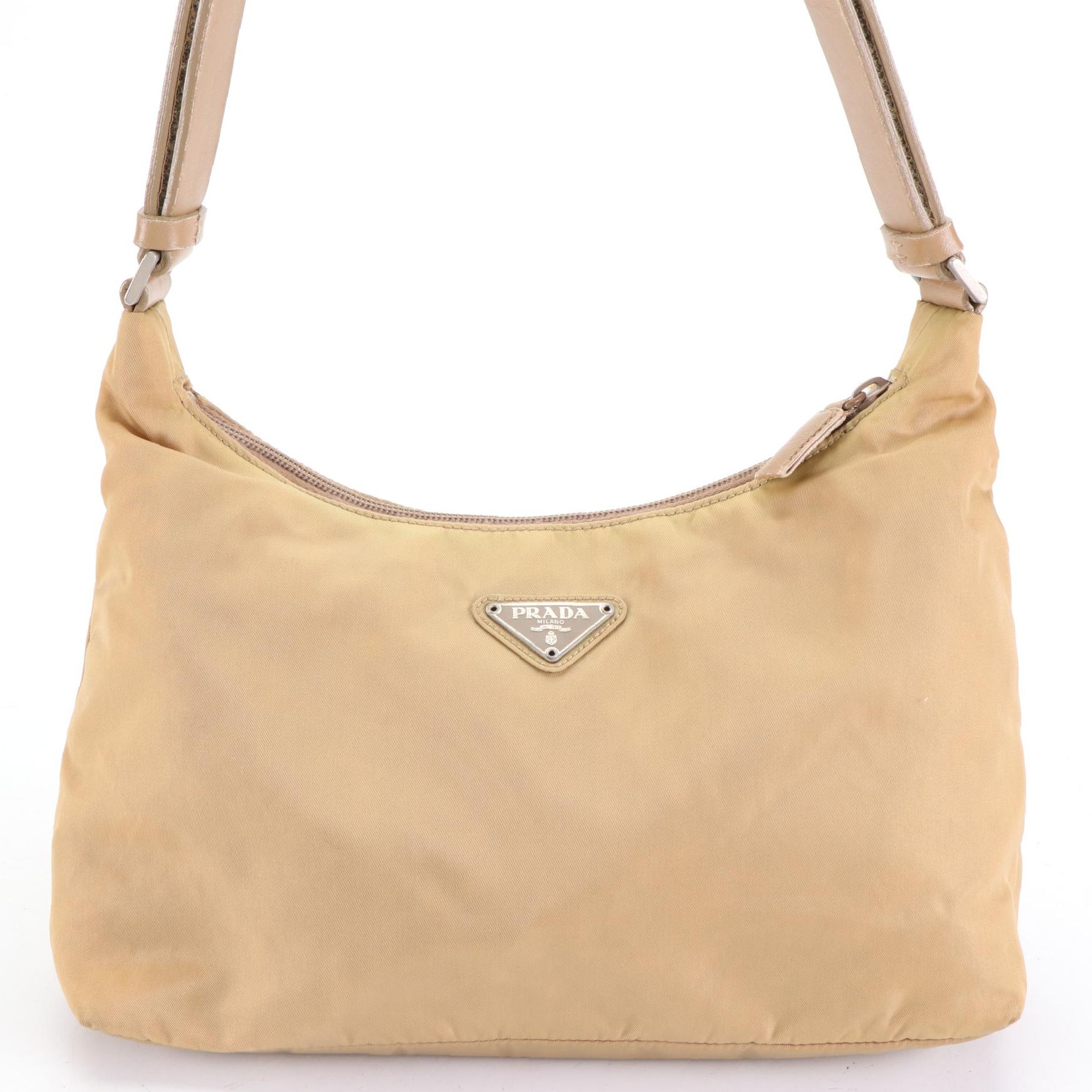 Prada Shoulder Bag in Tessuto Nylon and Leather