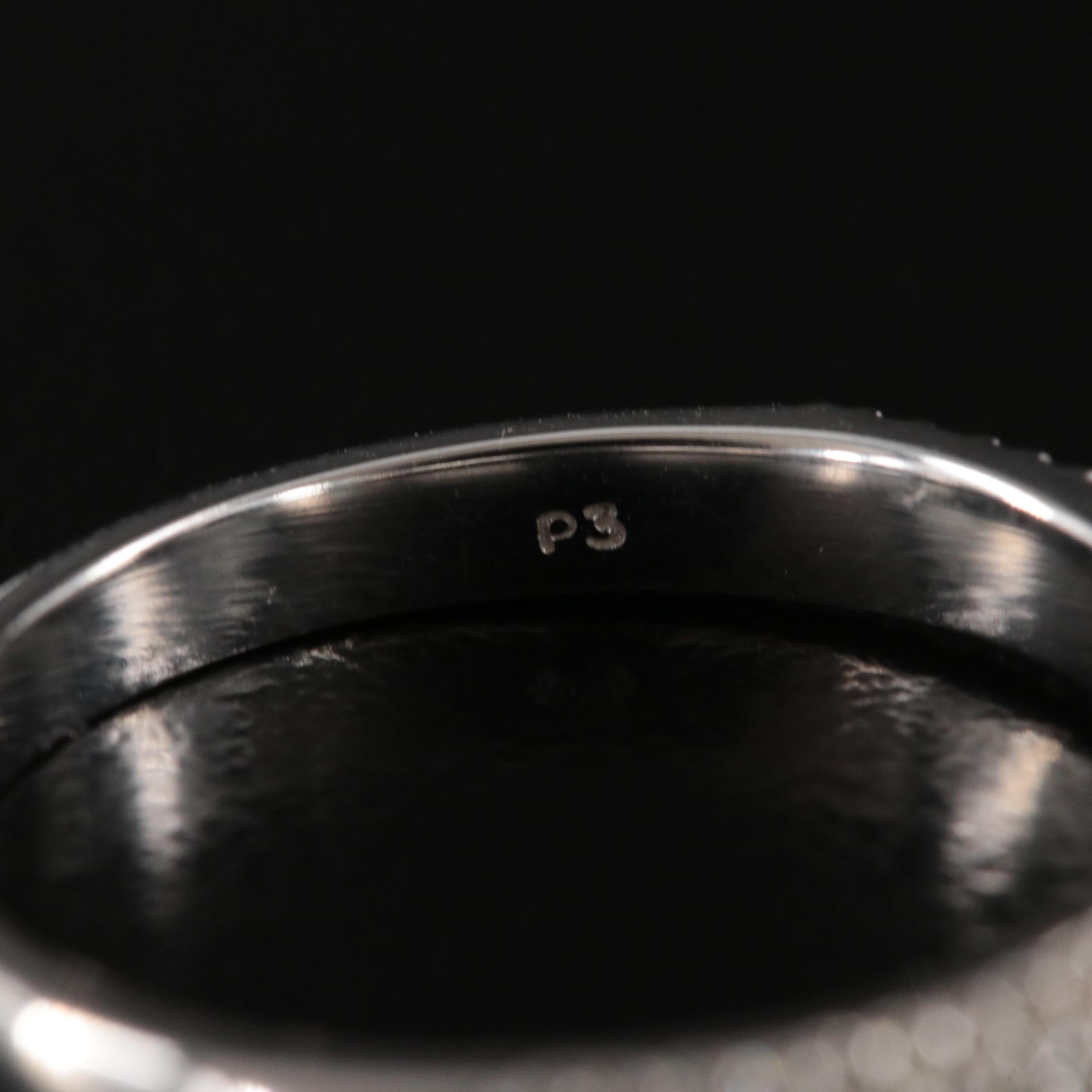 14K 0.49 CTW Diamond Ring with Pavé Accents and Fancy Greyish Blue Center