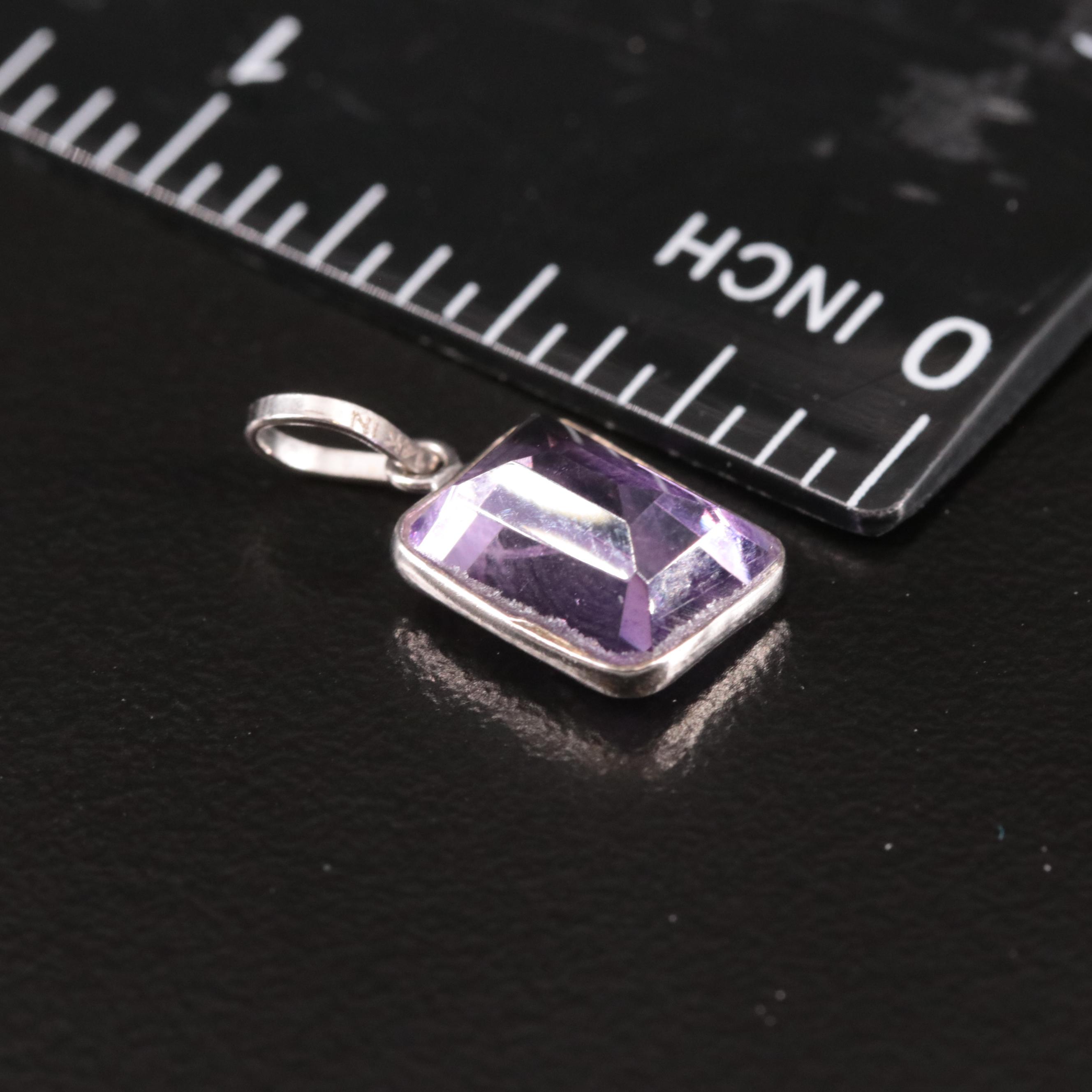 14K Amethyst Pendant