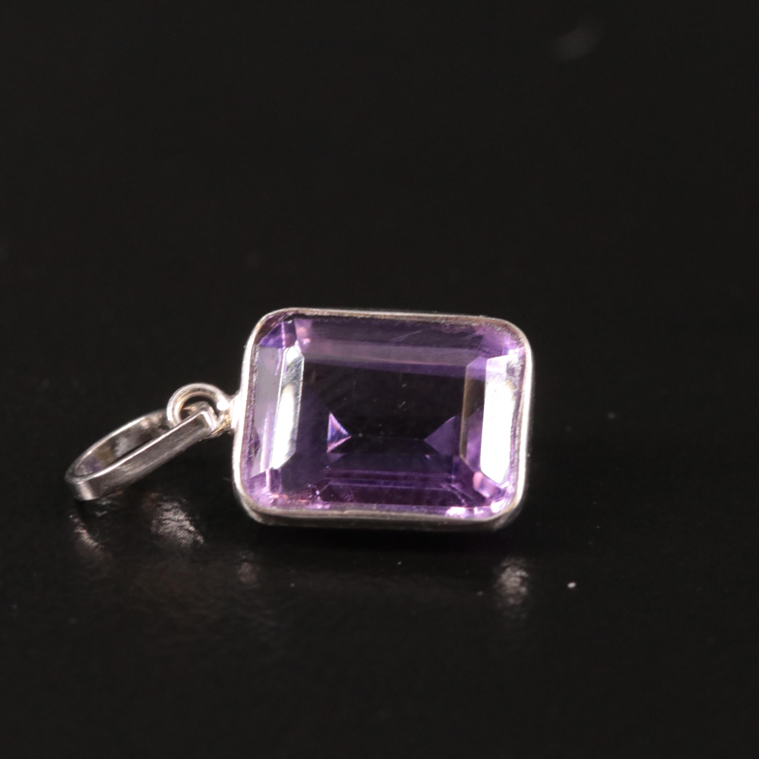 14K Amethyst Pendant