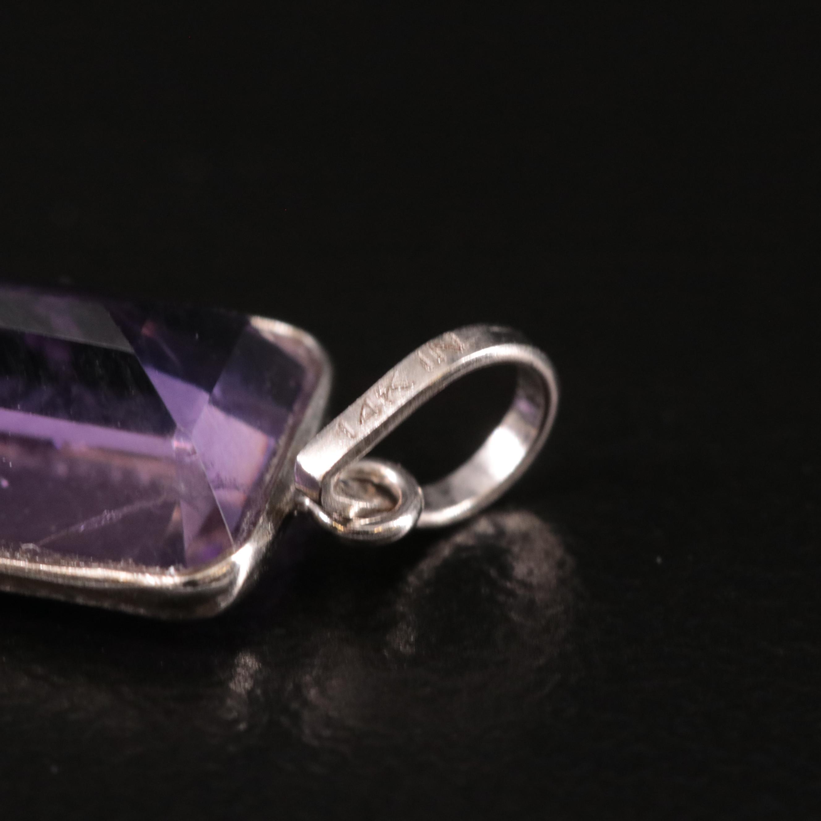 14K Amethyst Pendant