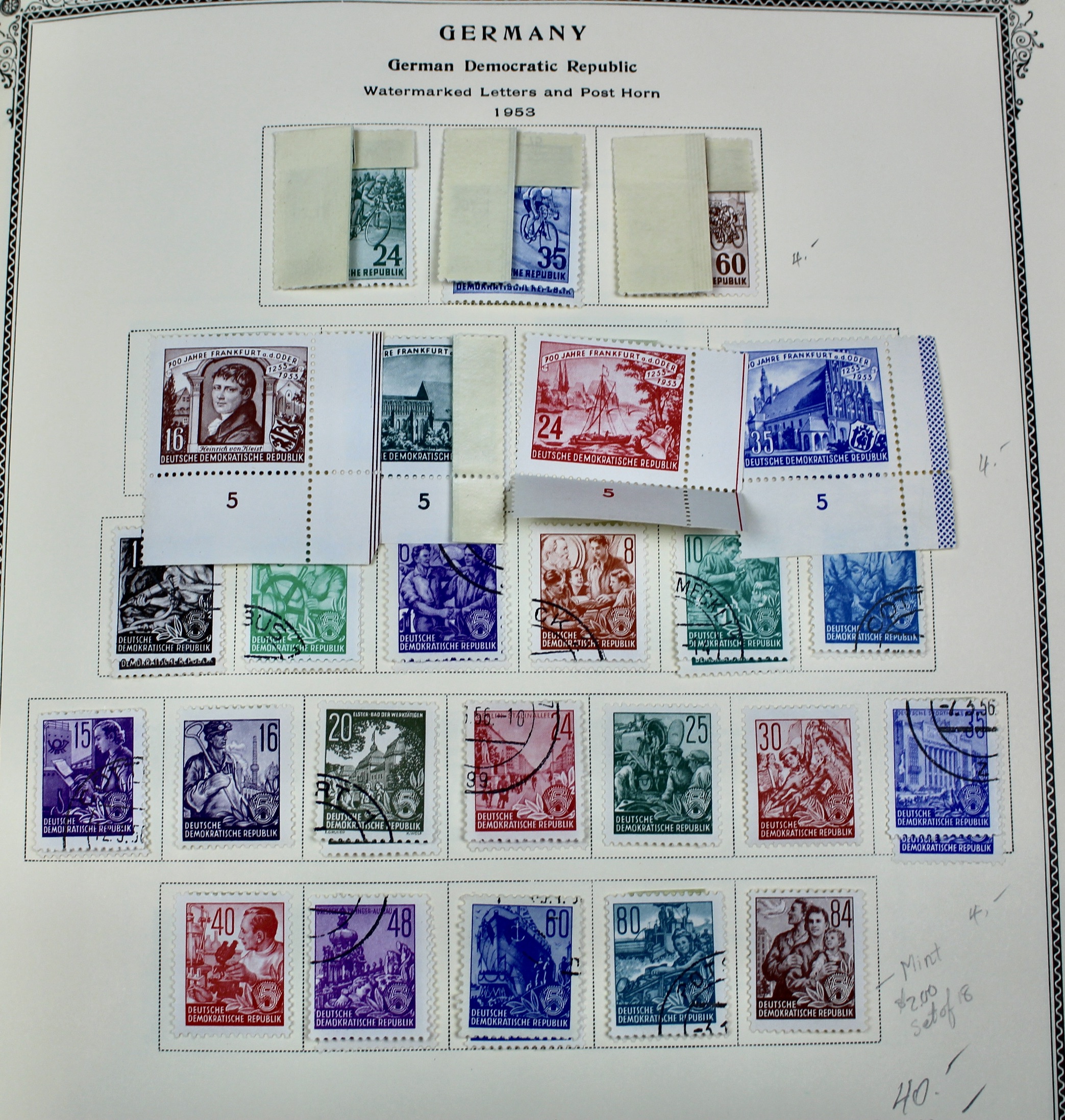 German Postage Stamp Collection