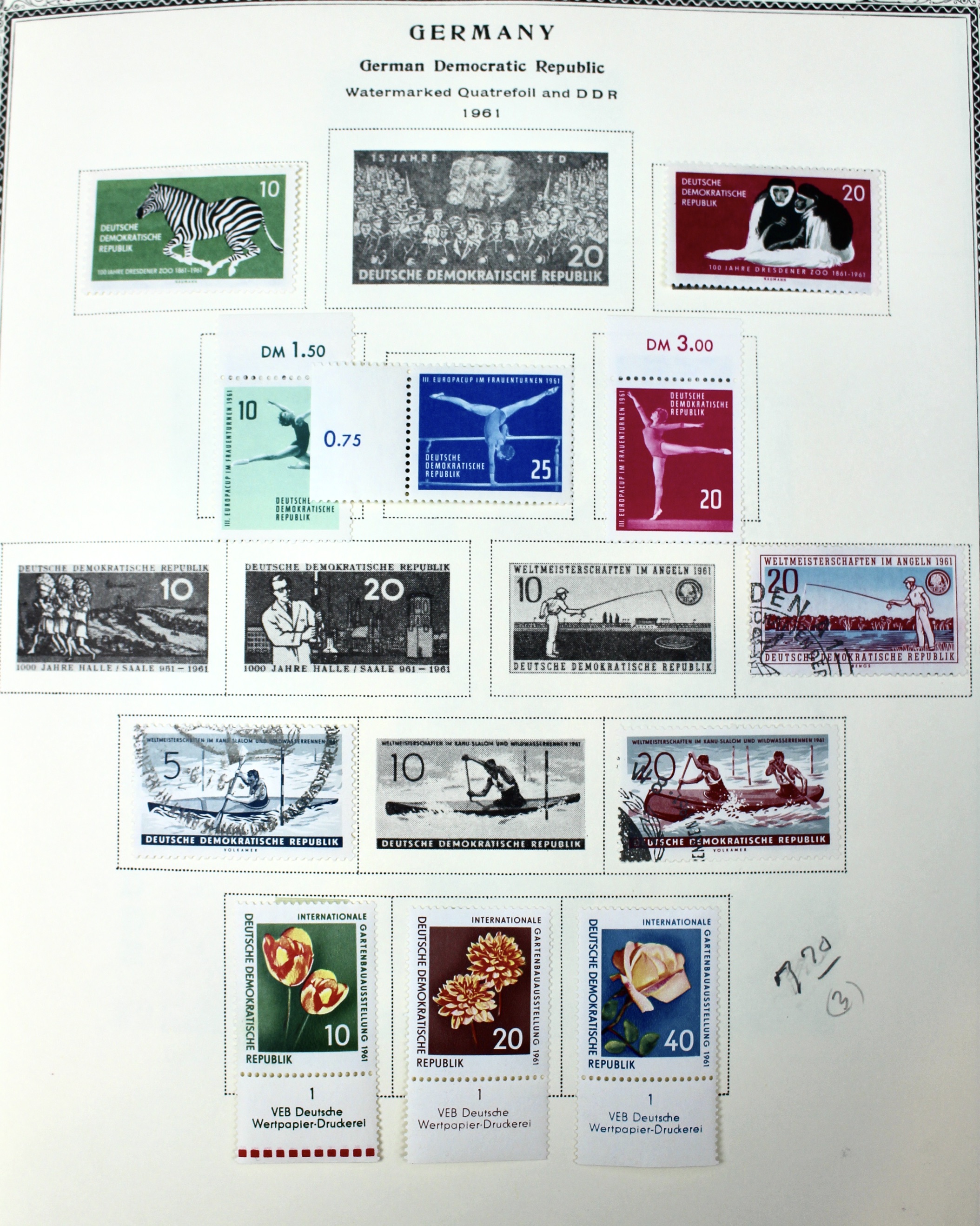 German Postage Stamp Collection