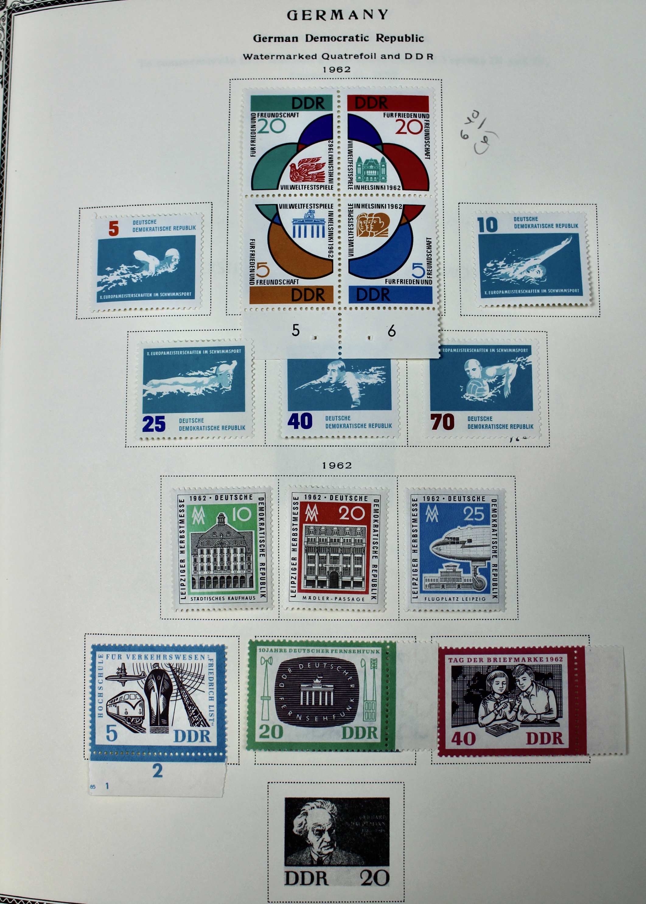 German Postage Stamp Collection