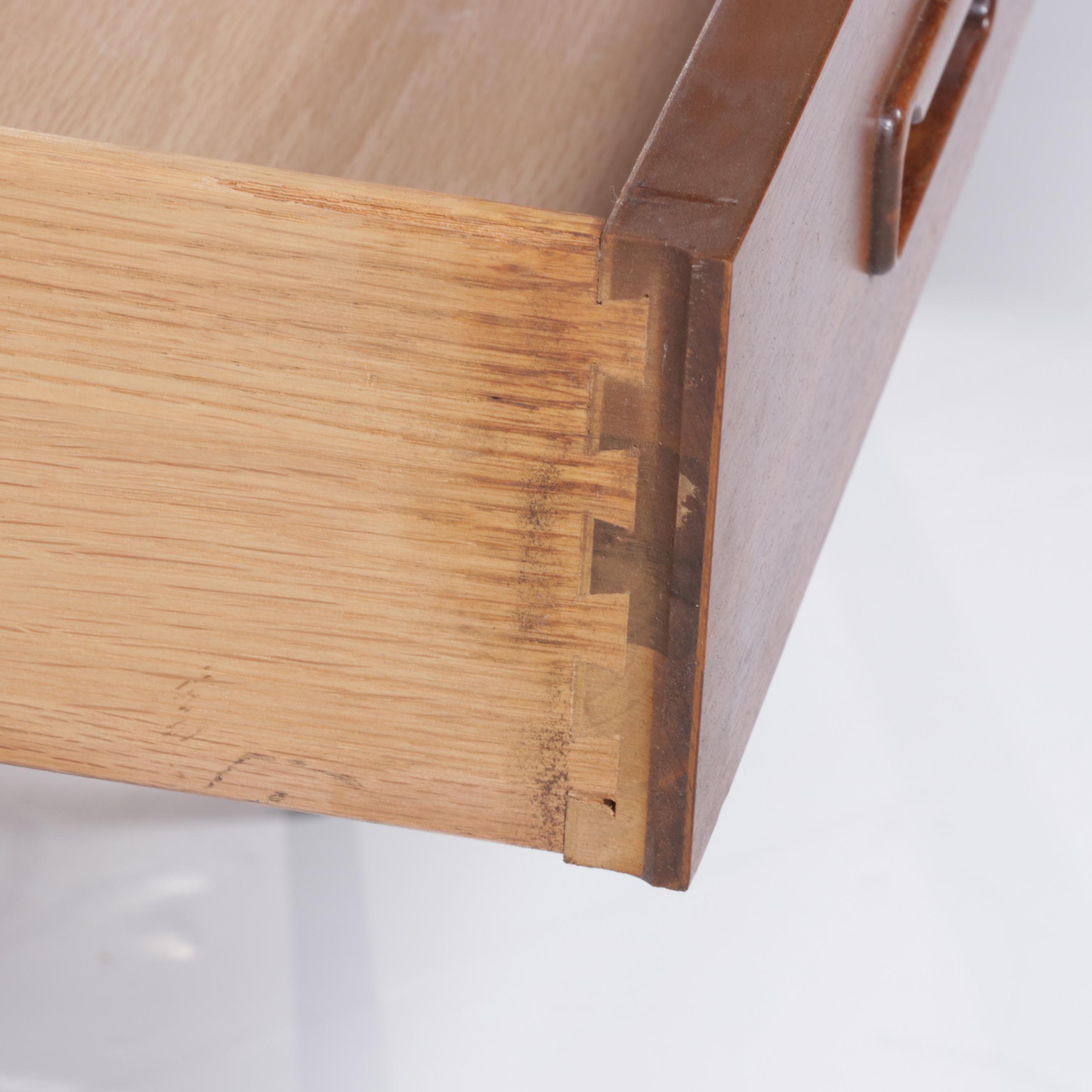 Pair of Andre Bus for Lane "Acclaim" Mid Century Modern Walnut & Ash Side Tables