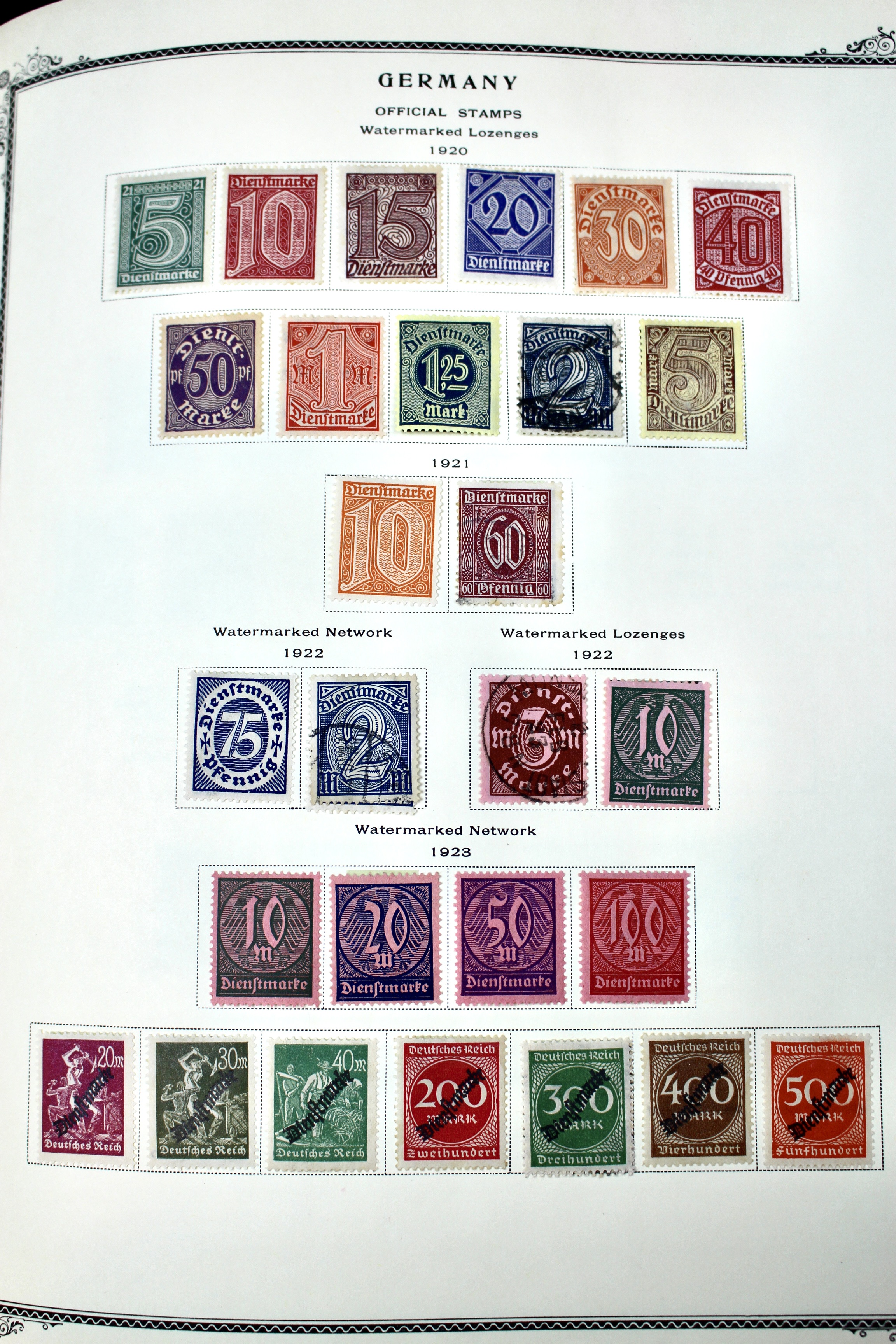 German Postage Stamp Collection