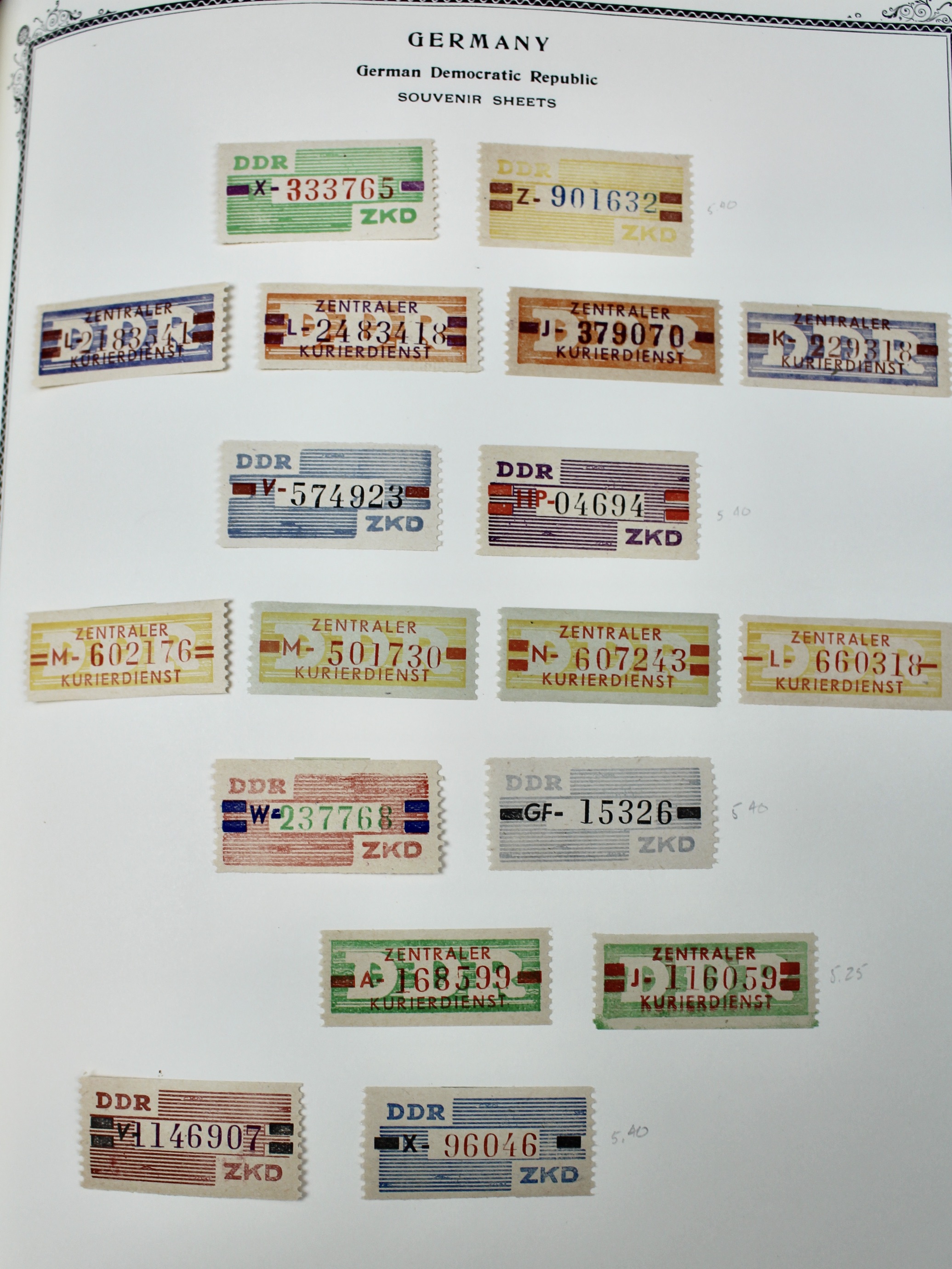 German Postage Stamp Collection