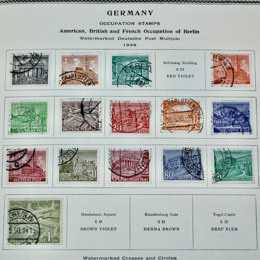 German Postage Stamp Collection