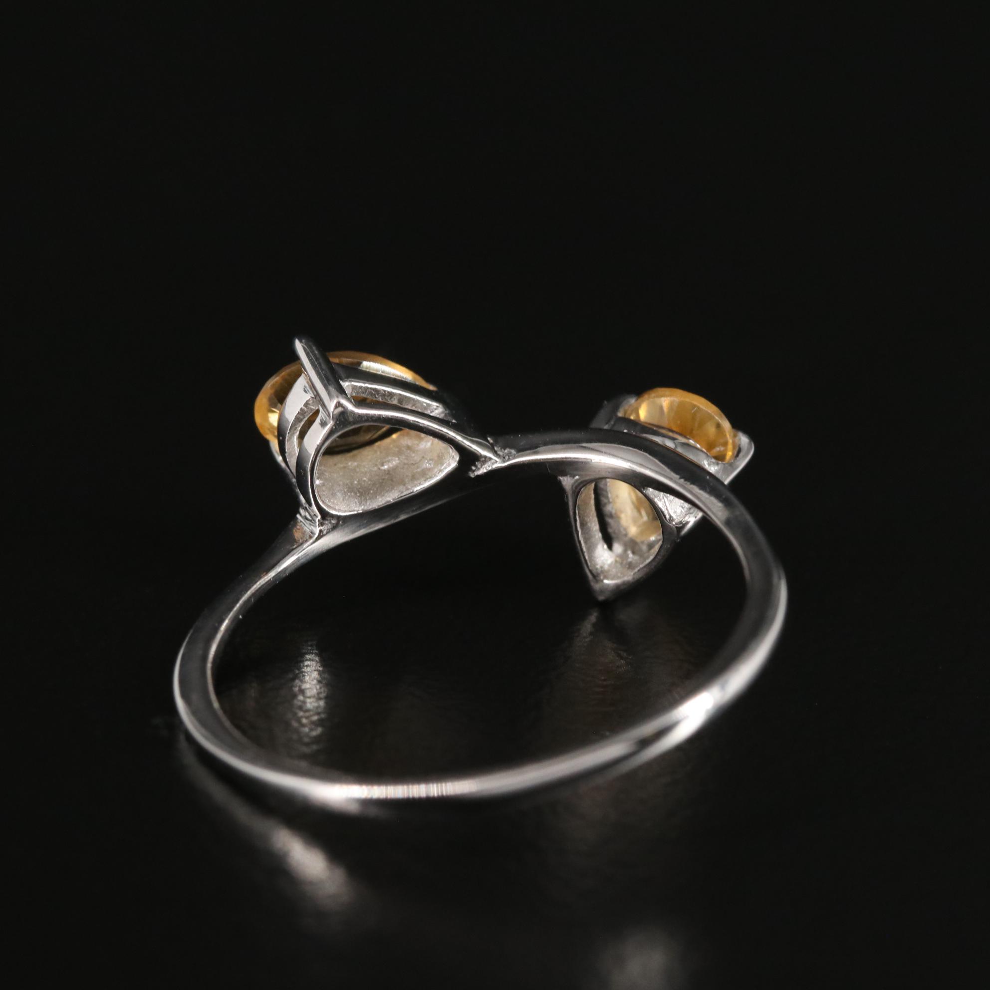 Sterling Citrine Ring