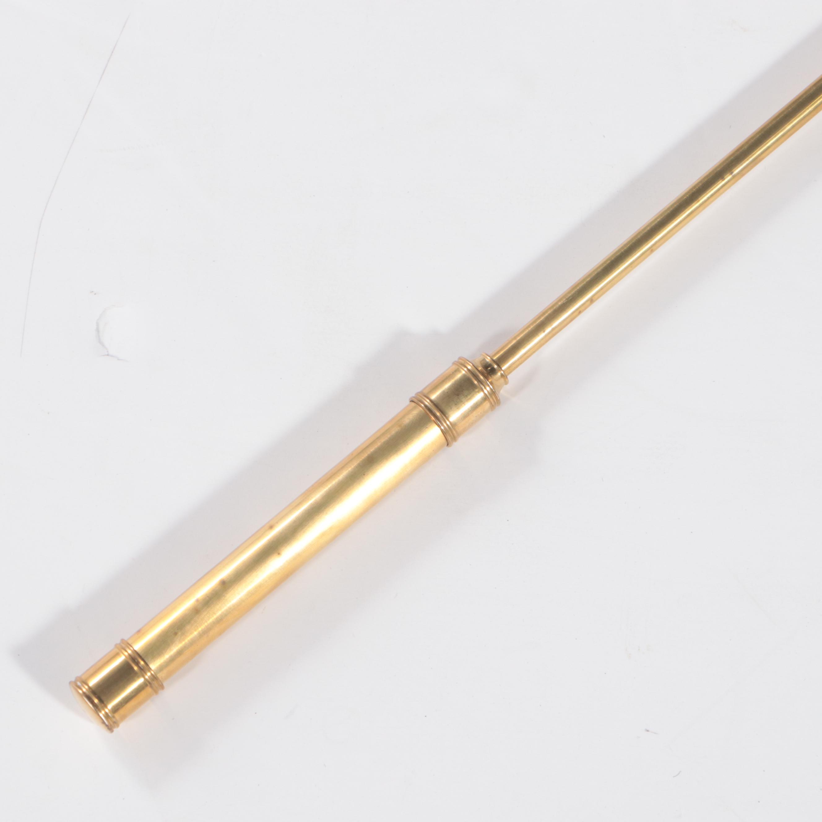 Ralph Lauren Home Mahogany Curtain Rods with Brass Finials and Brackets