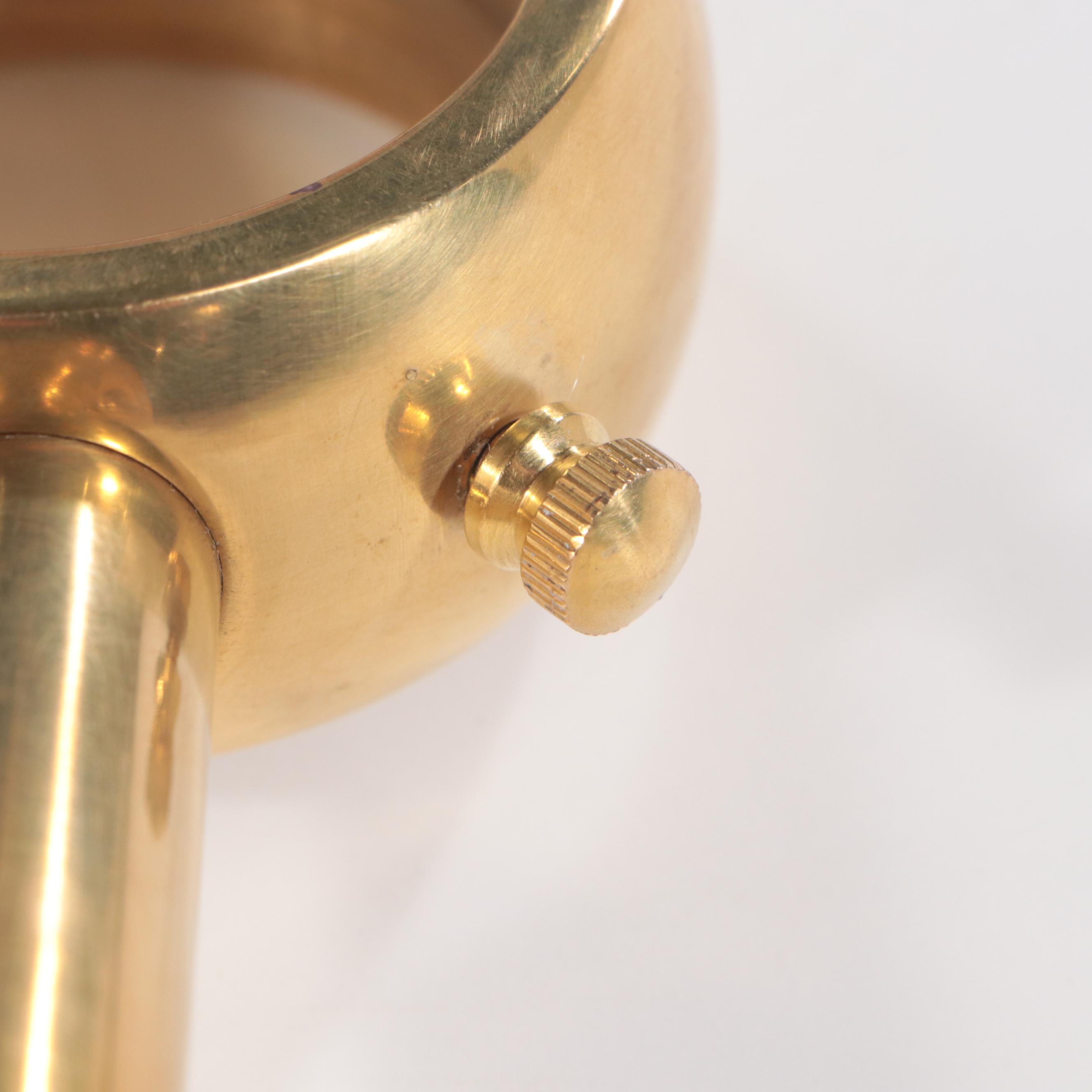 Ralph Lauren Home Mahogany Curtain Rods with Brass Finials and Brackets