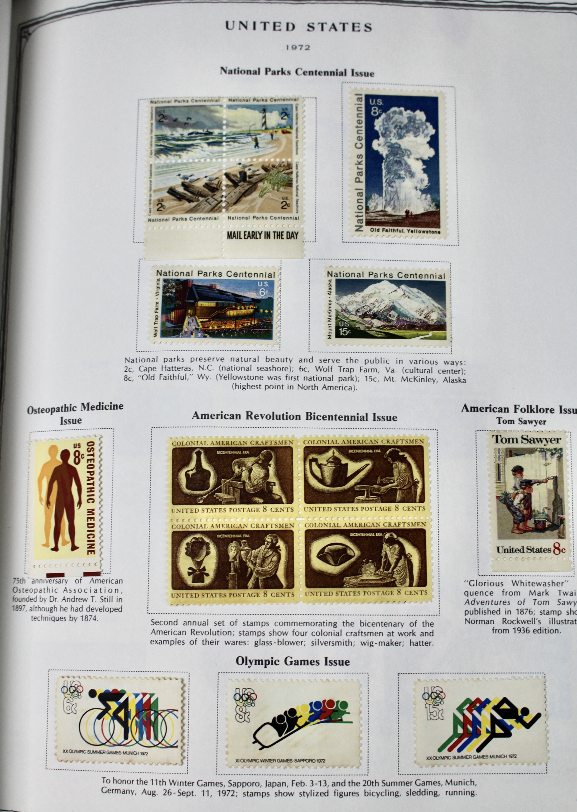 U.S. Postage Stamp Collection, 1860-1996