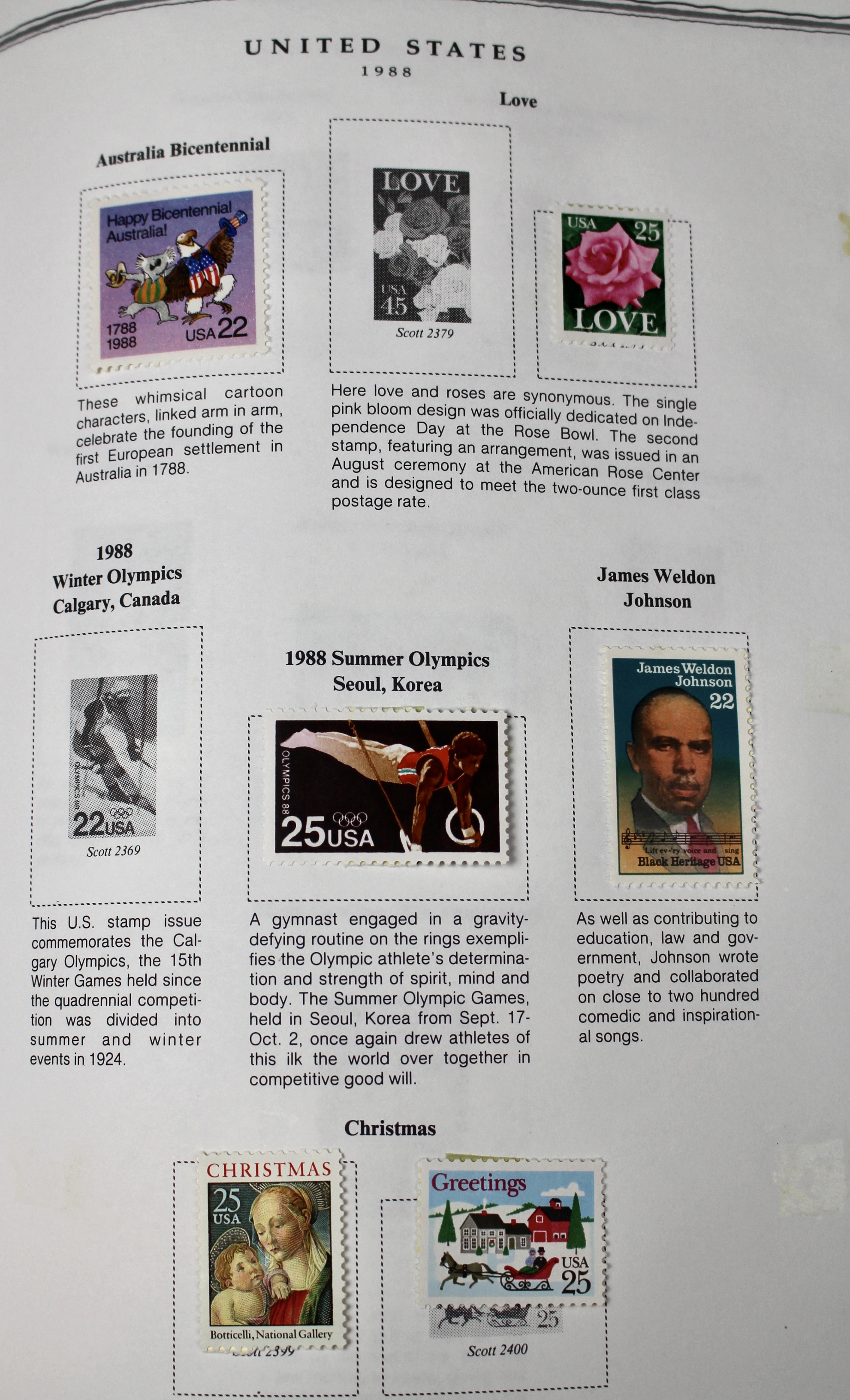 U.S. Postage Stamp Collection, 1860-1996