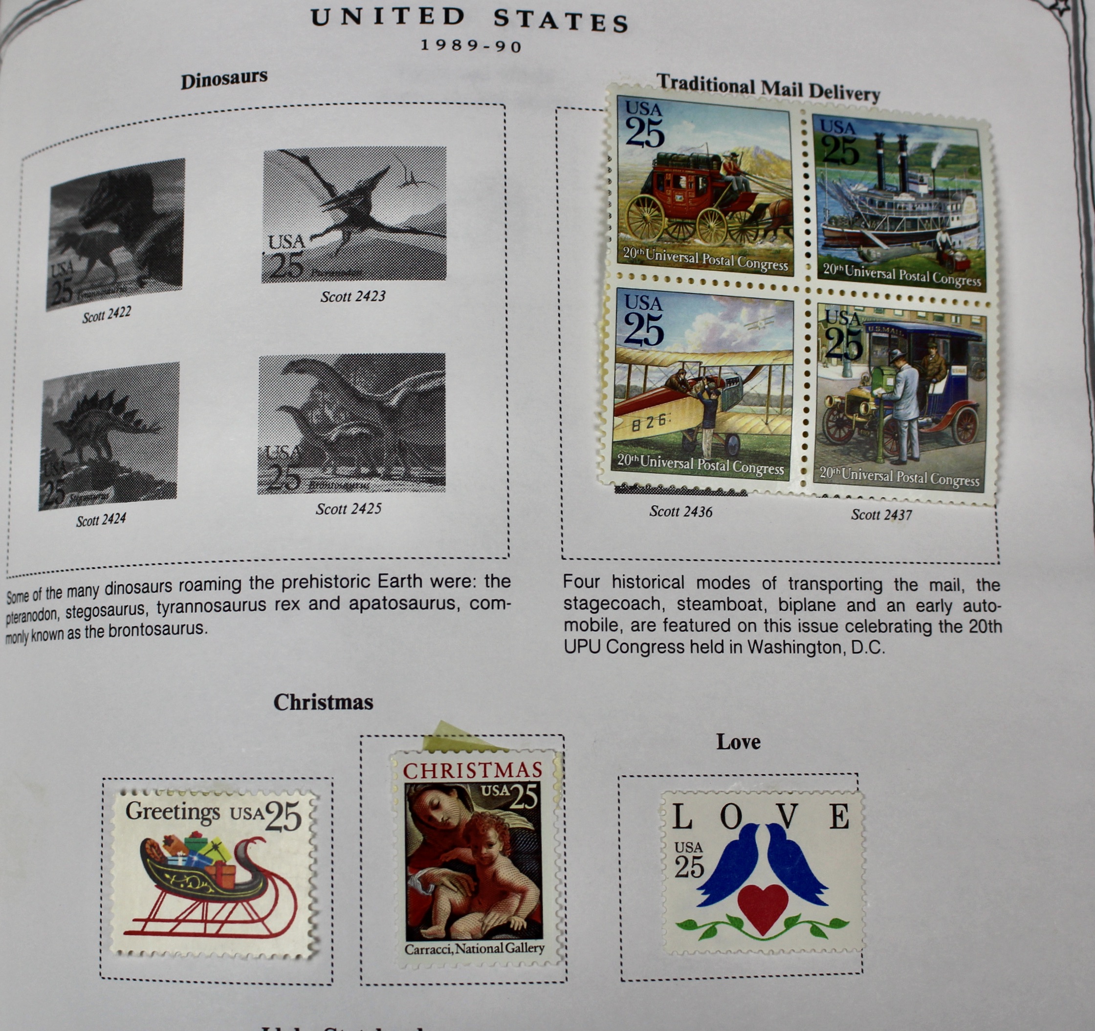 U.S. Postage Stamp Collection, 1860-1996