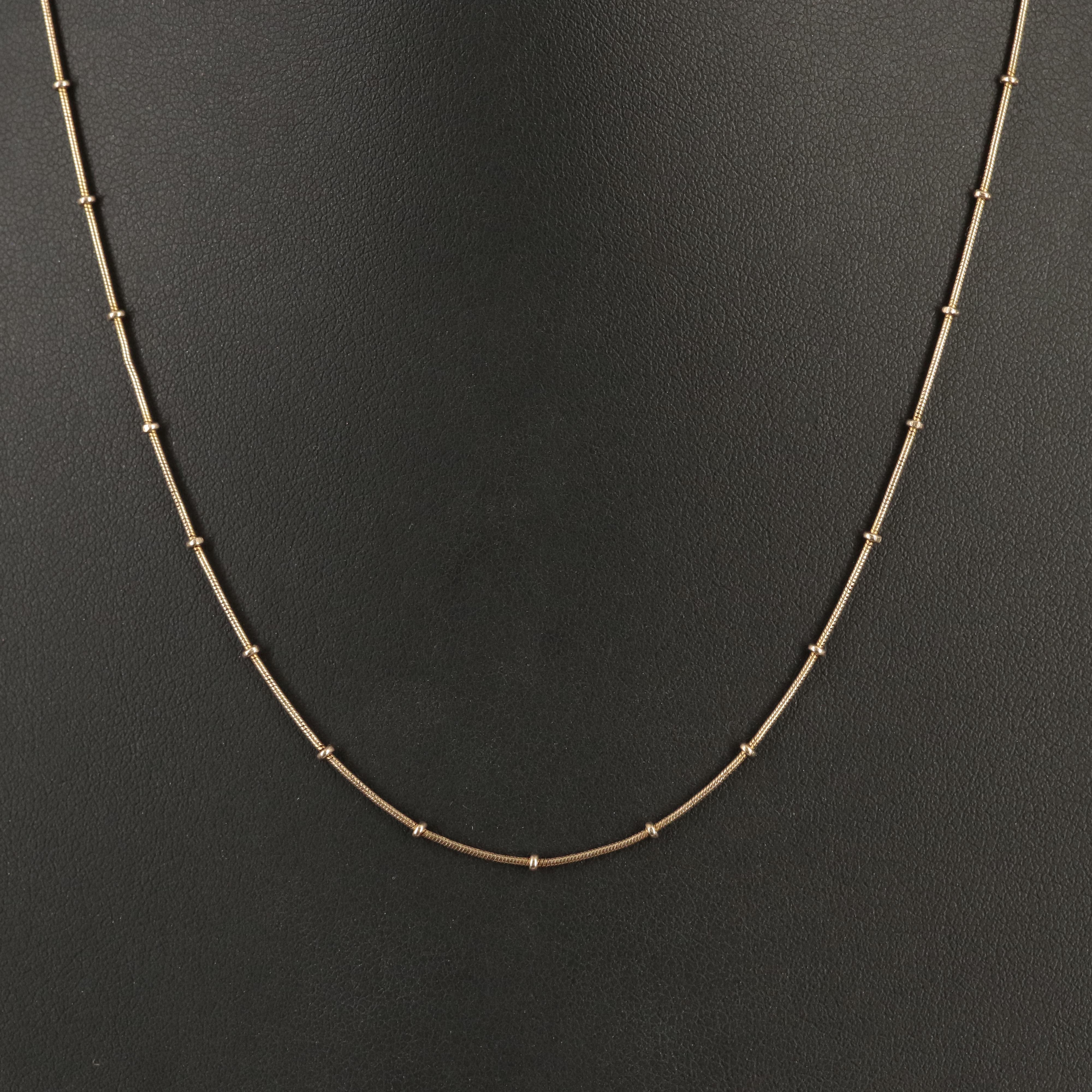 Italian 14K Station Necklace
