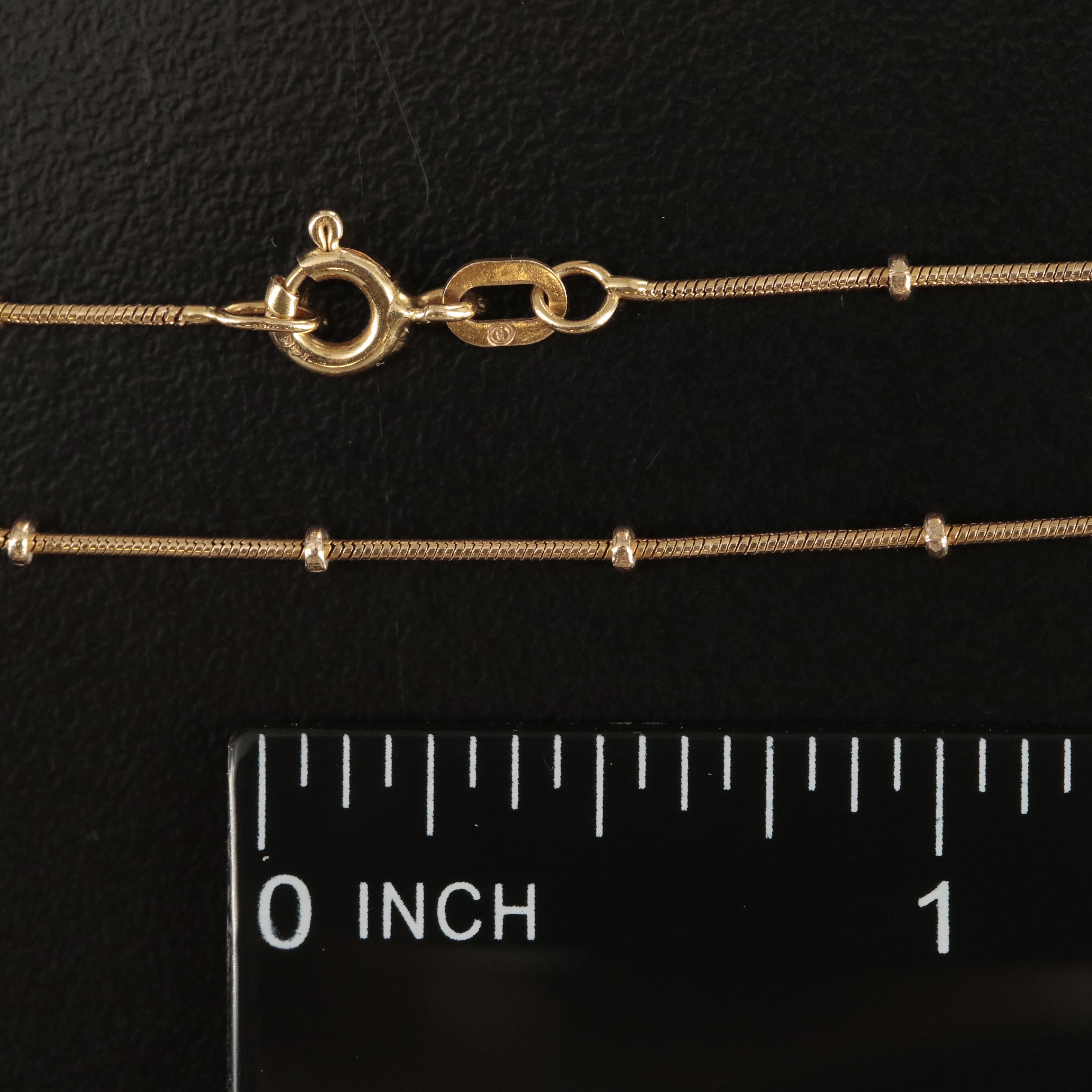 Italian 14K Station Necklace