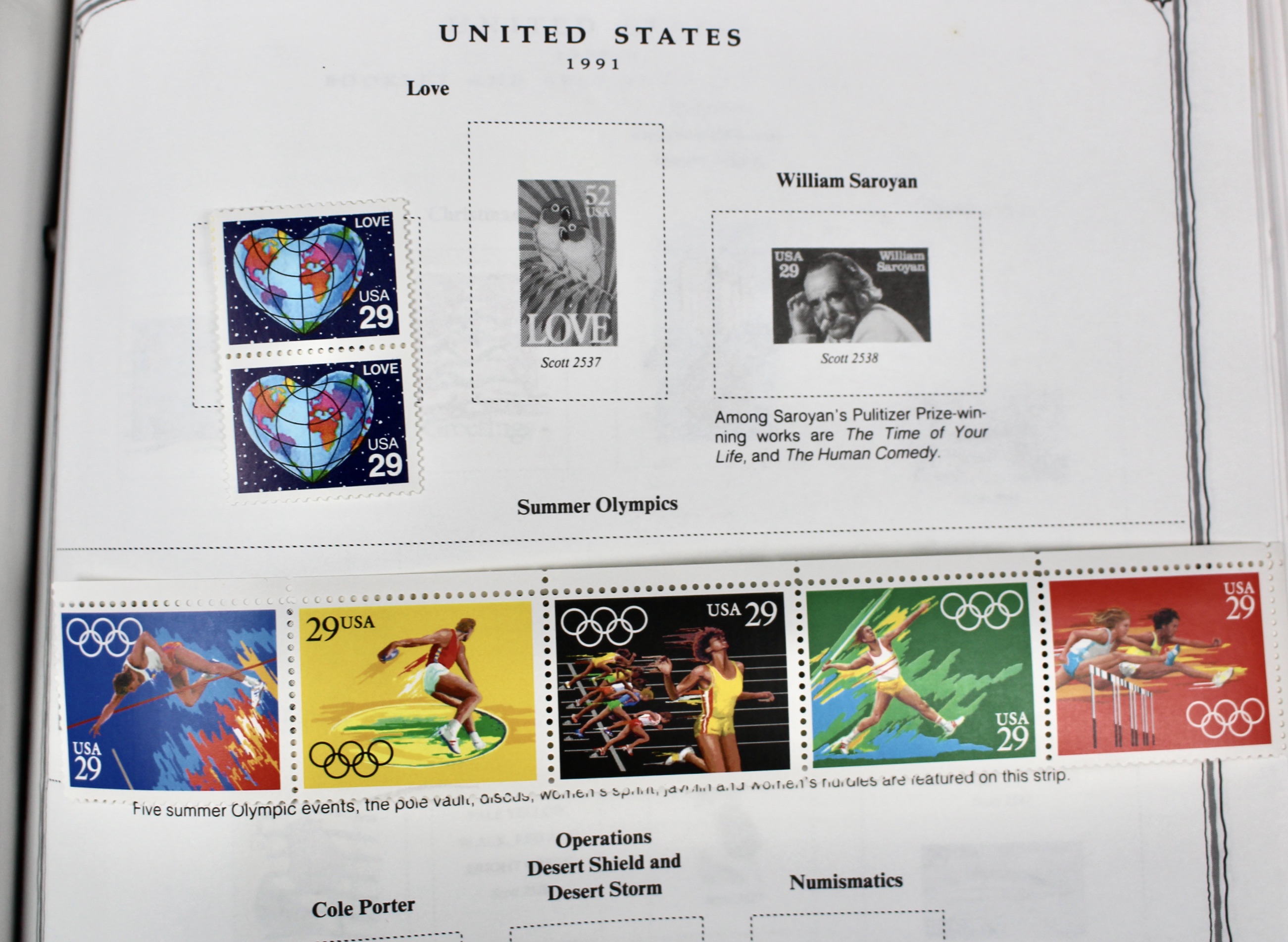 U.S. Postage Stamp Collection, 1860-1996