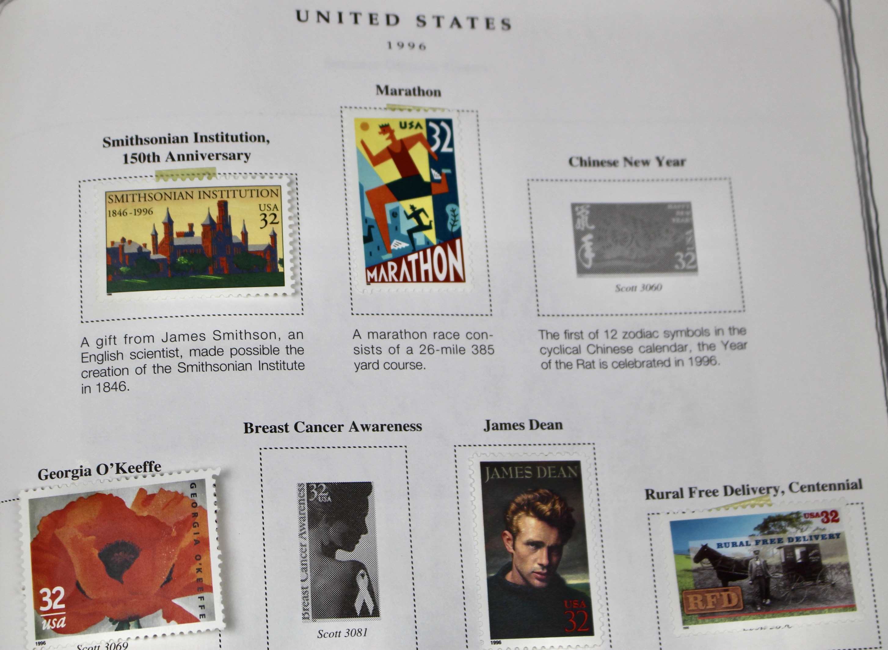 U.S. Postage Stamp Collection, 1860-1996