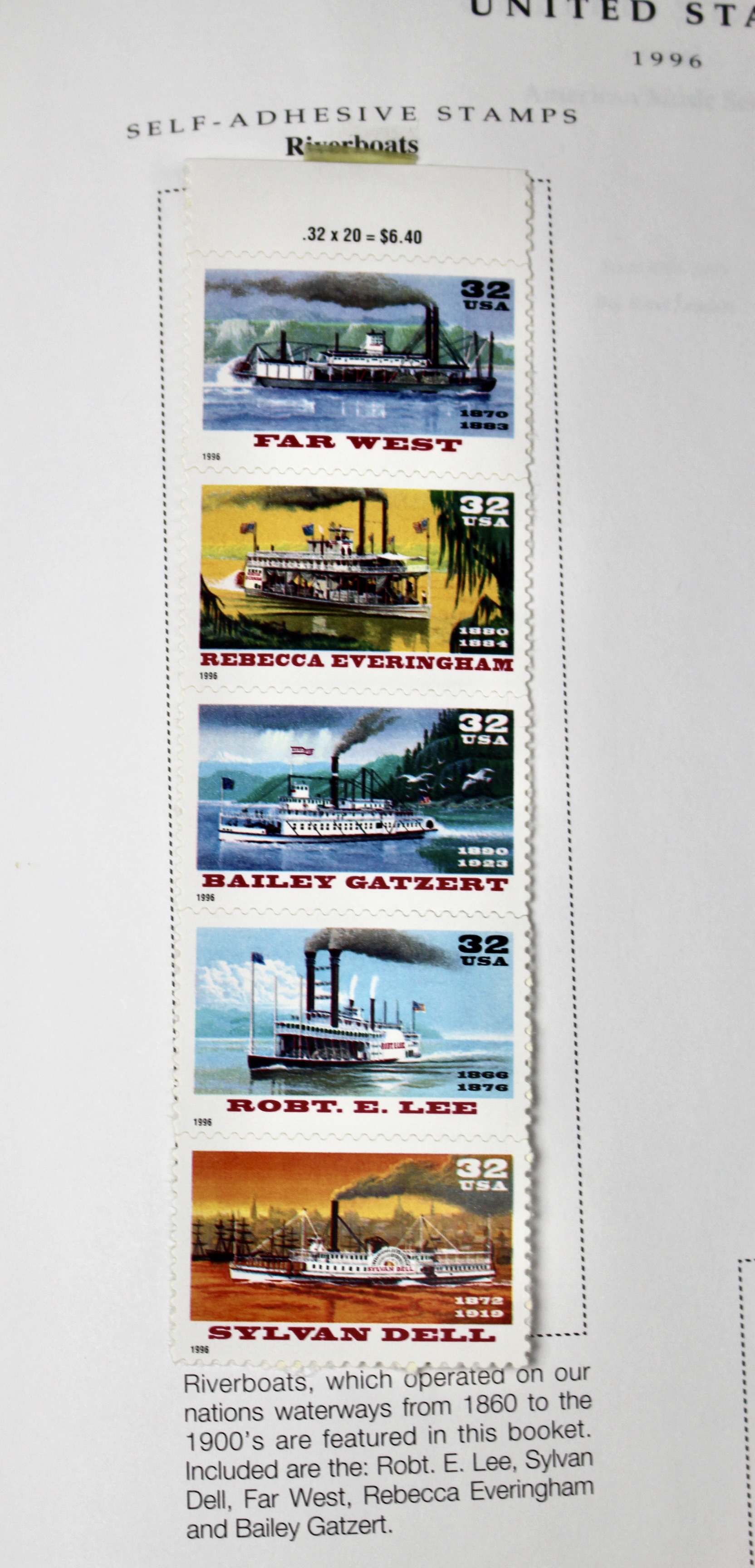 U.S. Postage Stamp Collection, 1860-1996