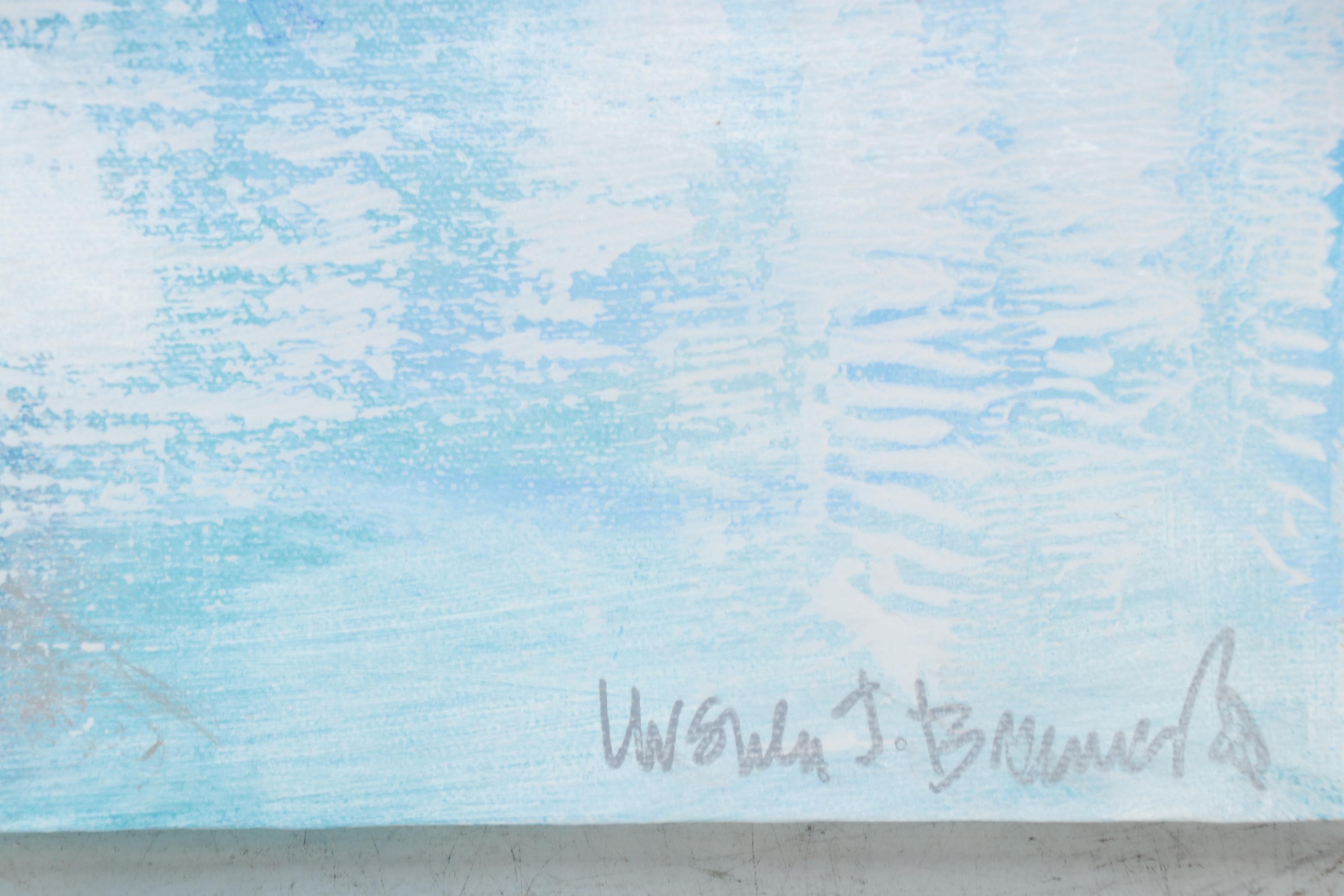 Ursula J. Brenner Non-objective Mixed Media Painting, 21st Century