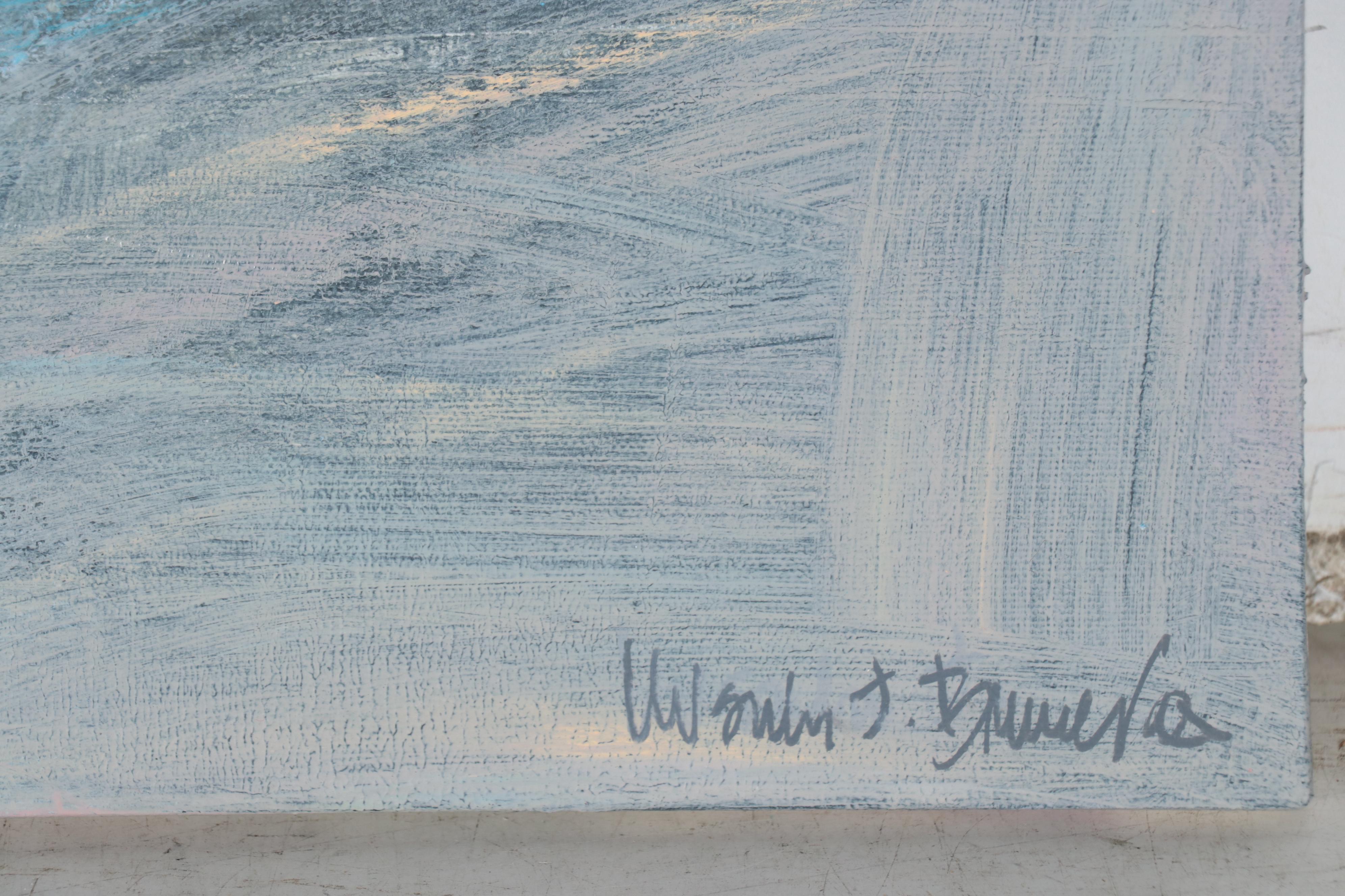 Ursula Brenner Non-Objective Abstract Acrylic Painting