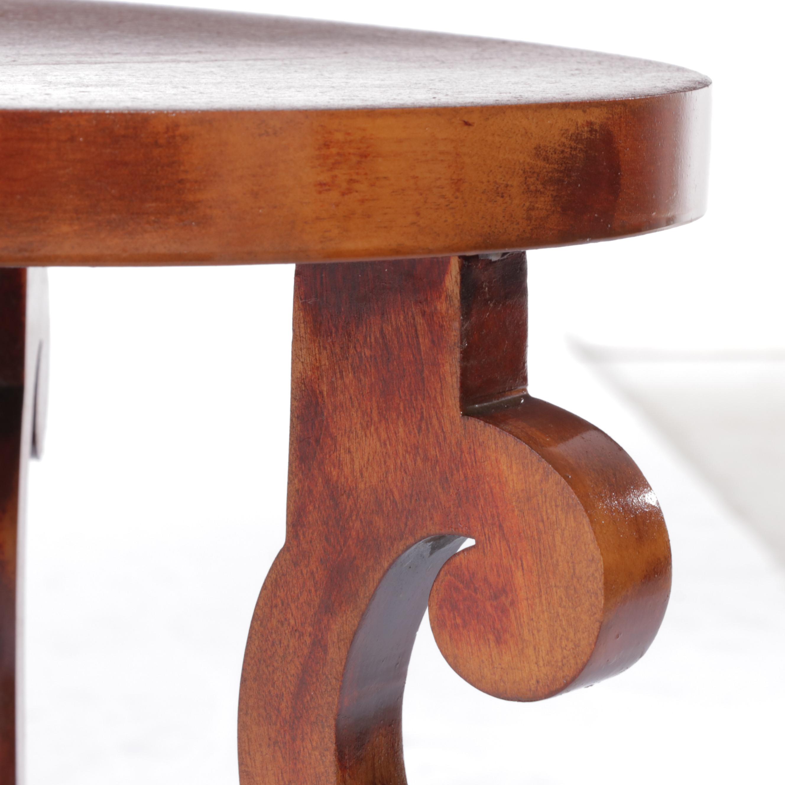 American Empire Revival Two-Tier Side Table, Early 20th Century