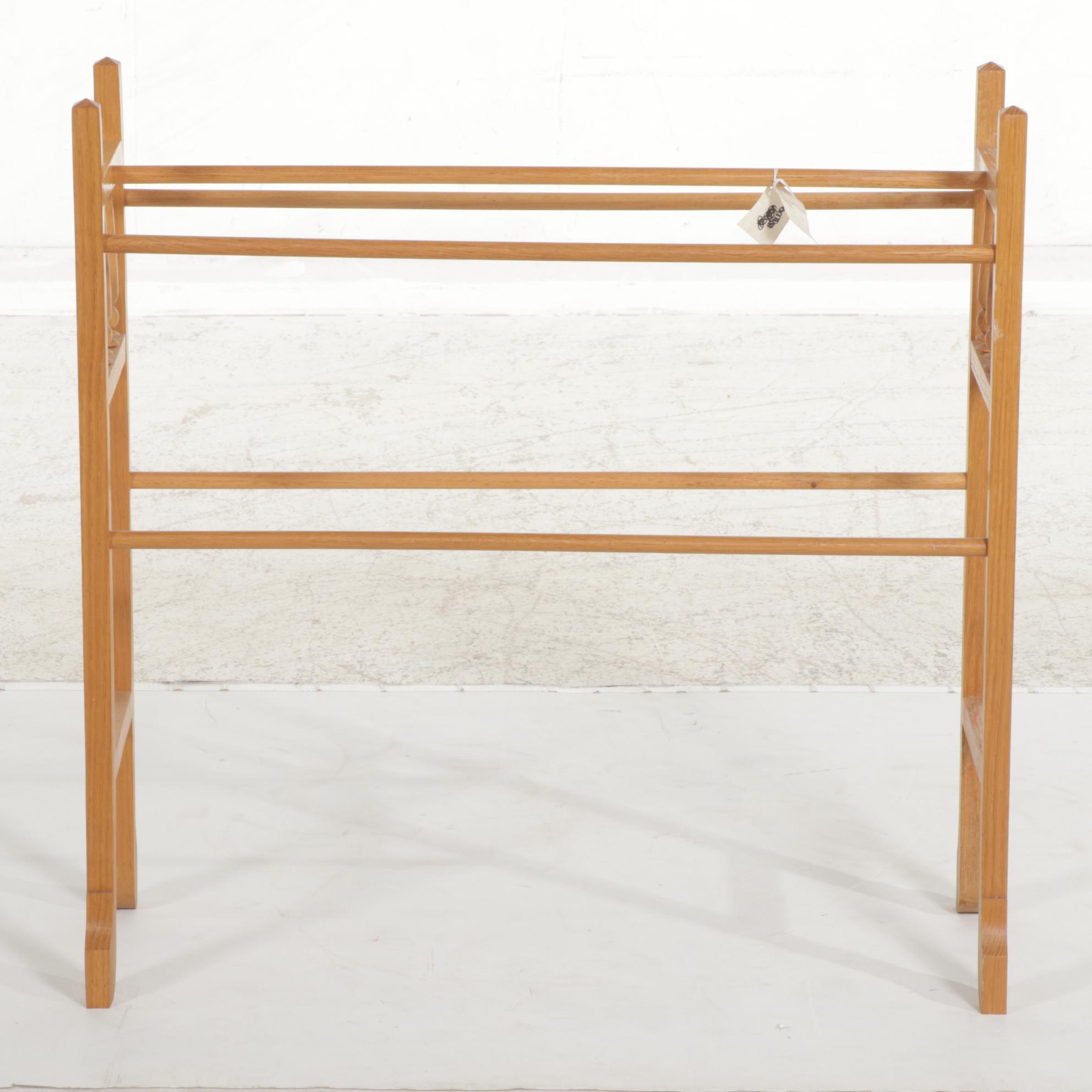 Willie Simmons Bench-Made Wooden Quilt Rack, 2021