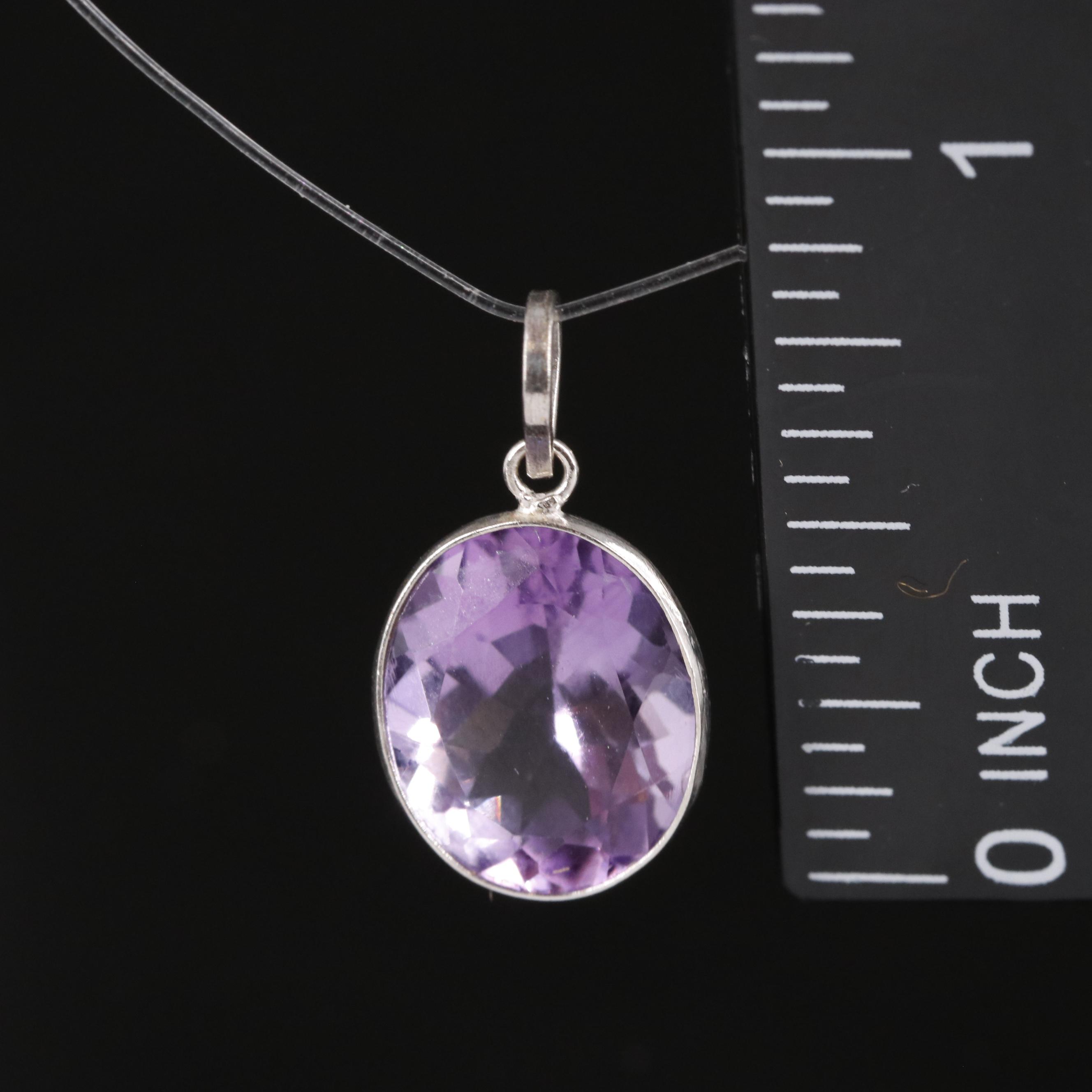 14K Amethyst Pendant