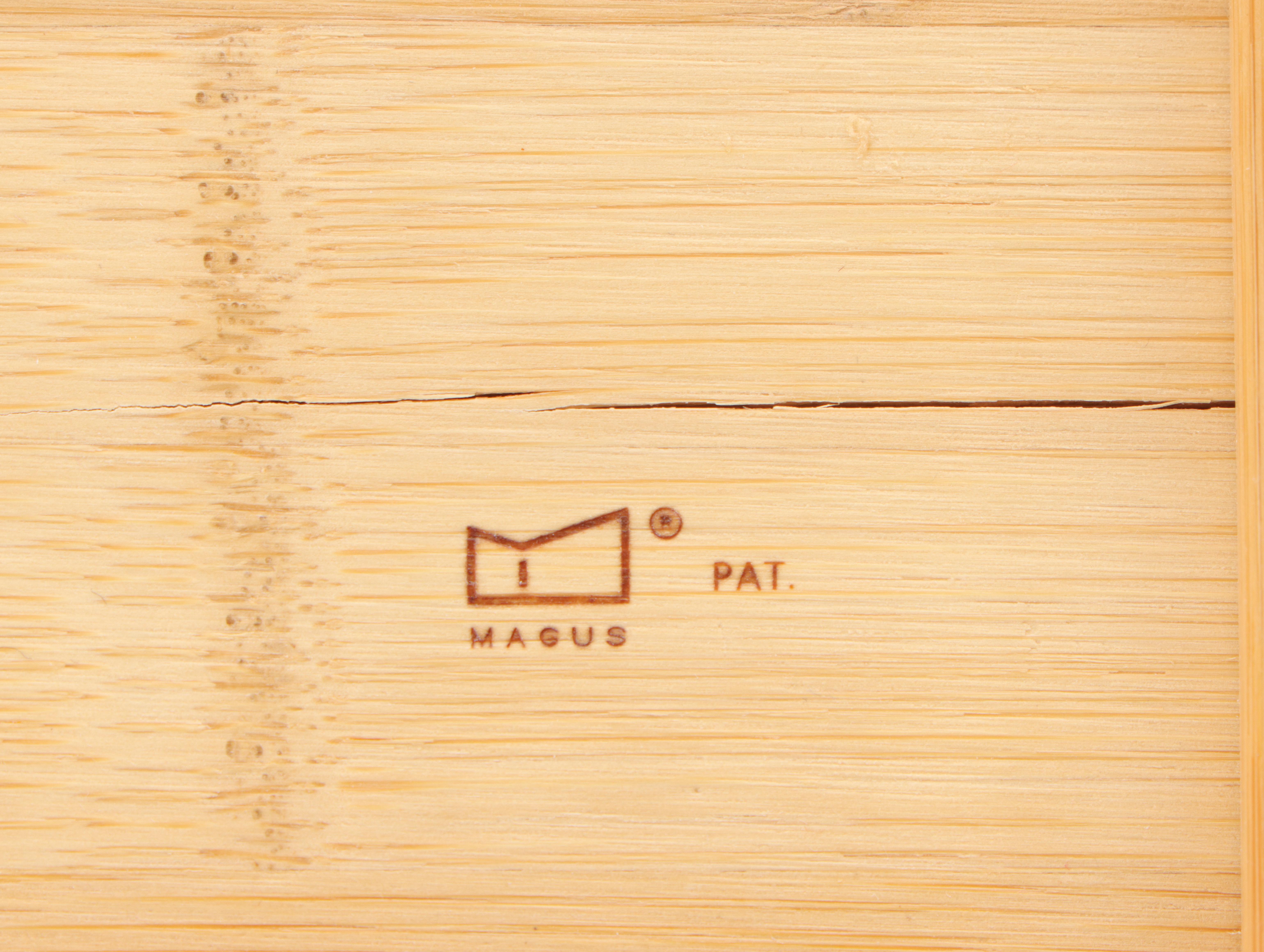 Four Pieces of Storage Furniture in Bamboo and Oak, Including MAGUS