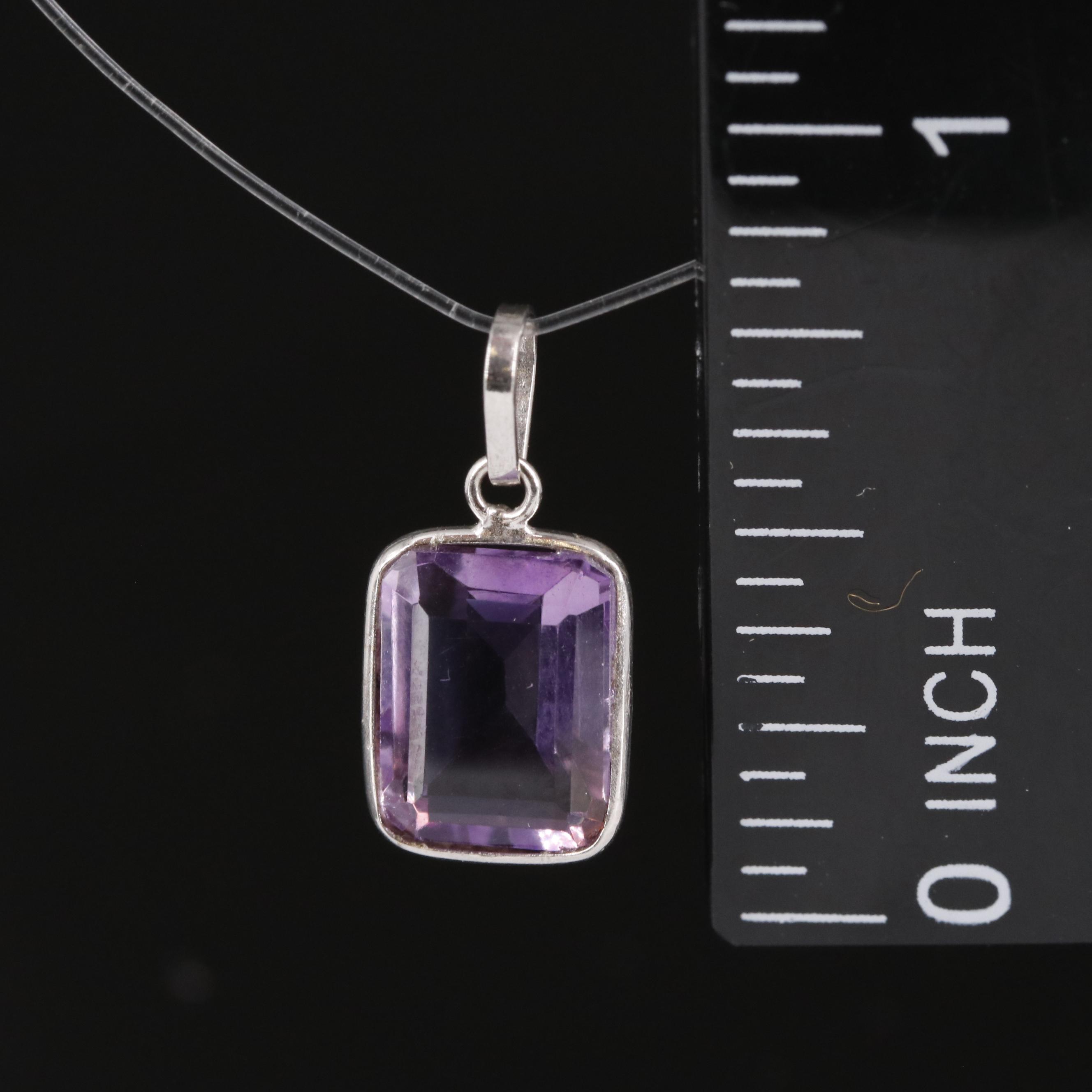 14K Amethyst Pendant