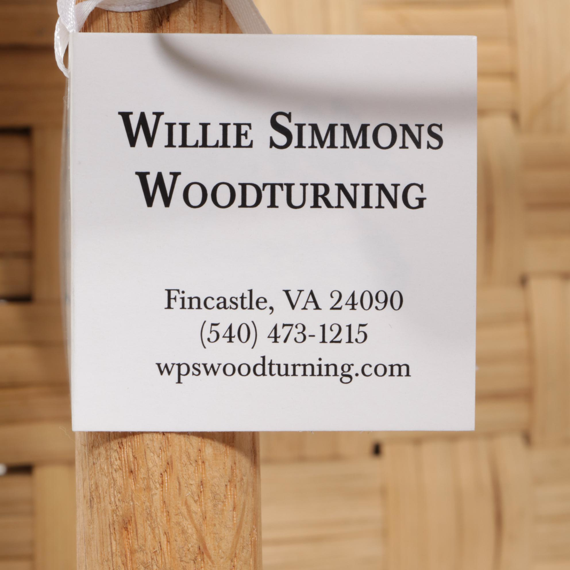 Willie Simmons Bench-Made Wooden Splint-Seat Child's Rocking Chair, 2021